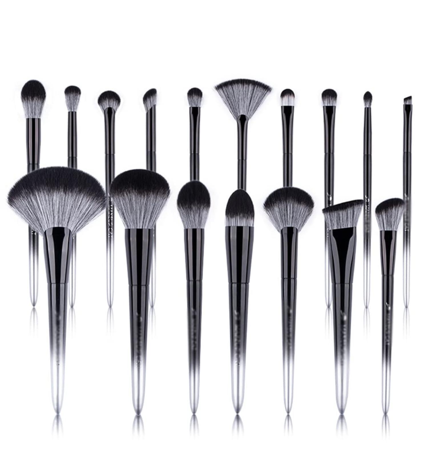 DFHBFG Cosmetic Brush | Black Silver Series - Soft Hair Brushes for Beginners & Professionals | Ultimate Makeup Tool - Buy Online on GoSupps.com