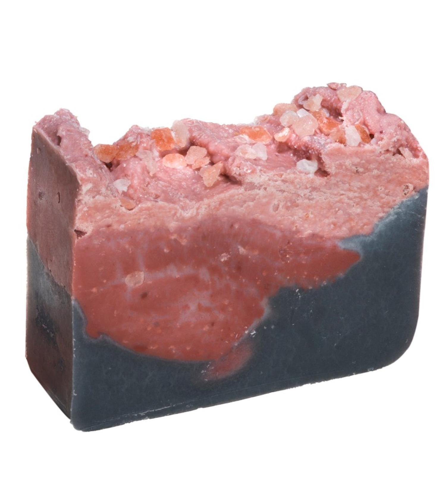 Bamboo Charcoal & Himalayan Pink Salt Soap Bar (4Oz) - Handmade Organic Soap for Oily Skin | Falls River Soap Company - Buy Online on GoSupps.com