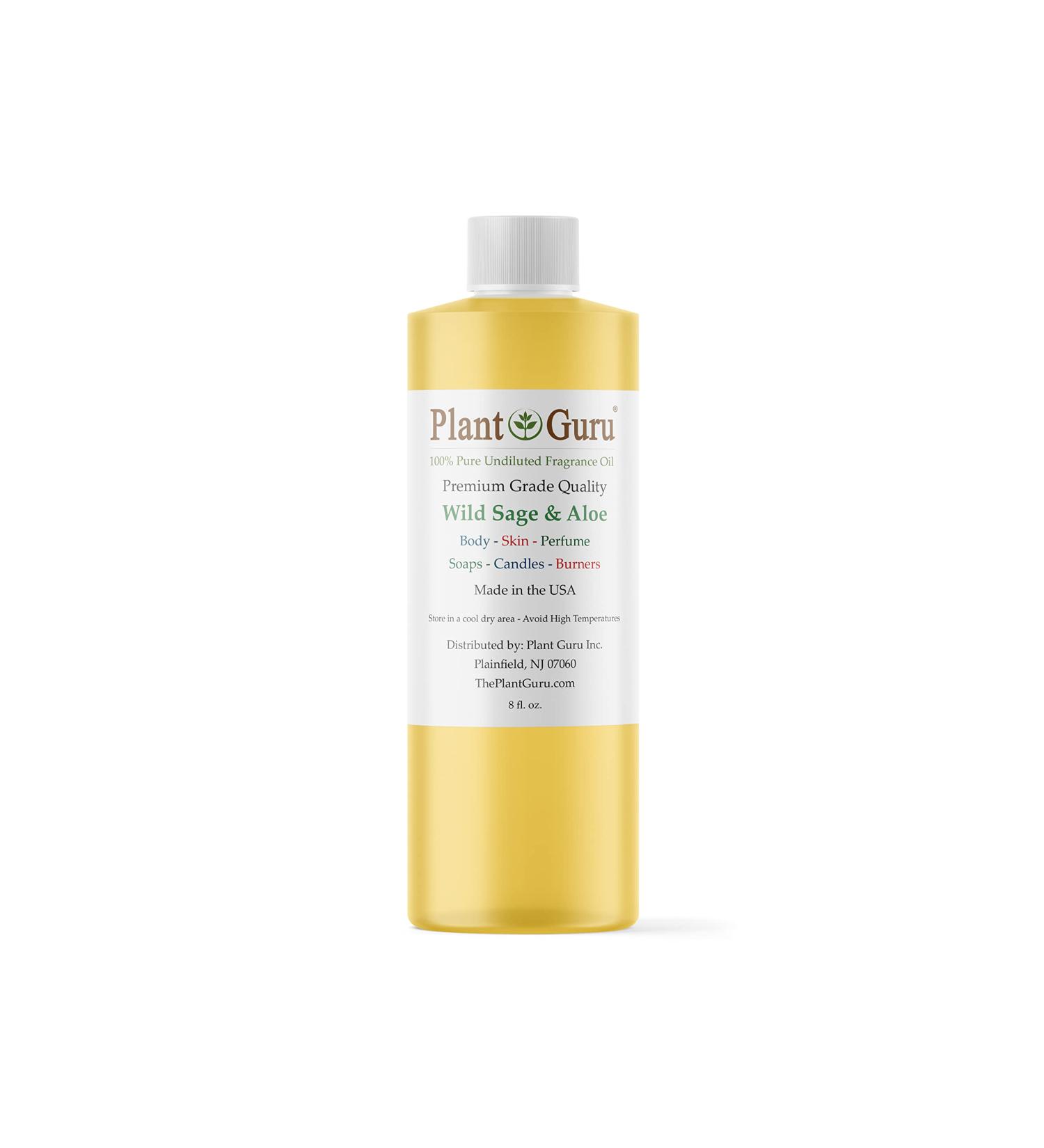 Wild Sage & Aloe Fragrance Oil 8 fl. oz | Best Scented Oil for DIY Soap Candles Bath Bombs & Aromatherapy - Buy Online on GoSupps.com