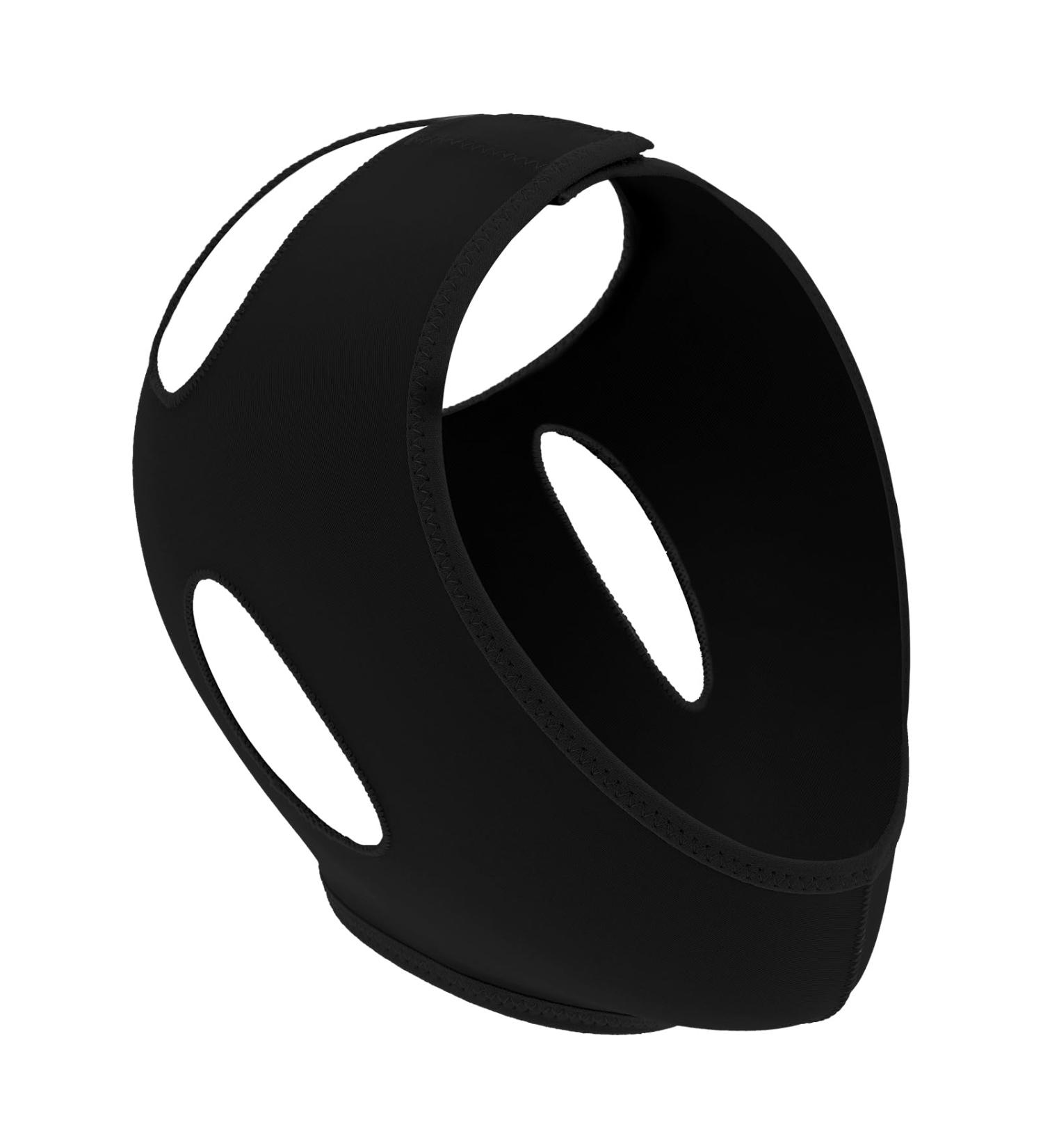 Funzhan Black Nylon Face Lifting Belt V Shaped Slimming Face Chin Strap Double Chin Reducer V Line Lifting Mask Face Slimming Strap Belt Bandage Reusable V Line Face Shaping Device - Buy Online on GoSupps.com