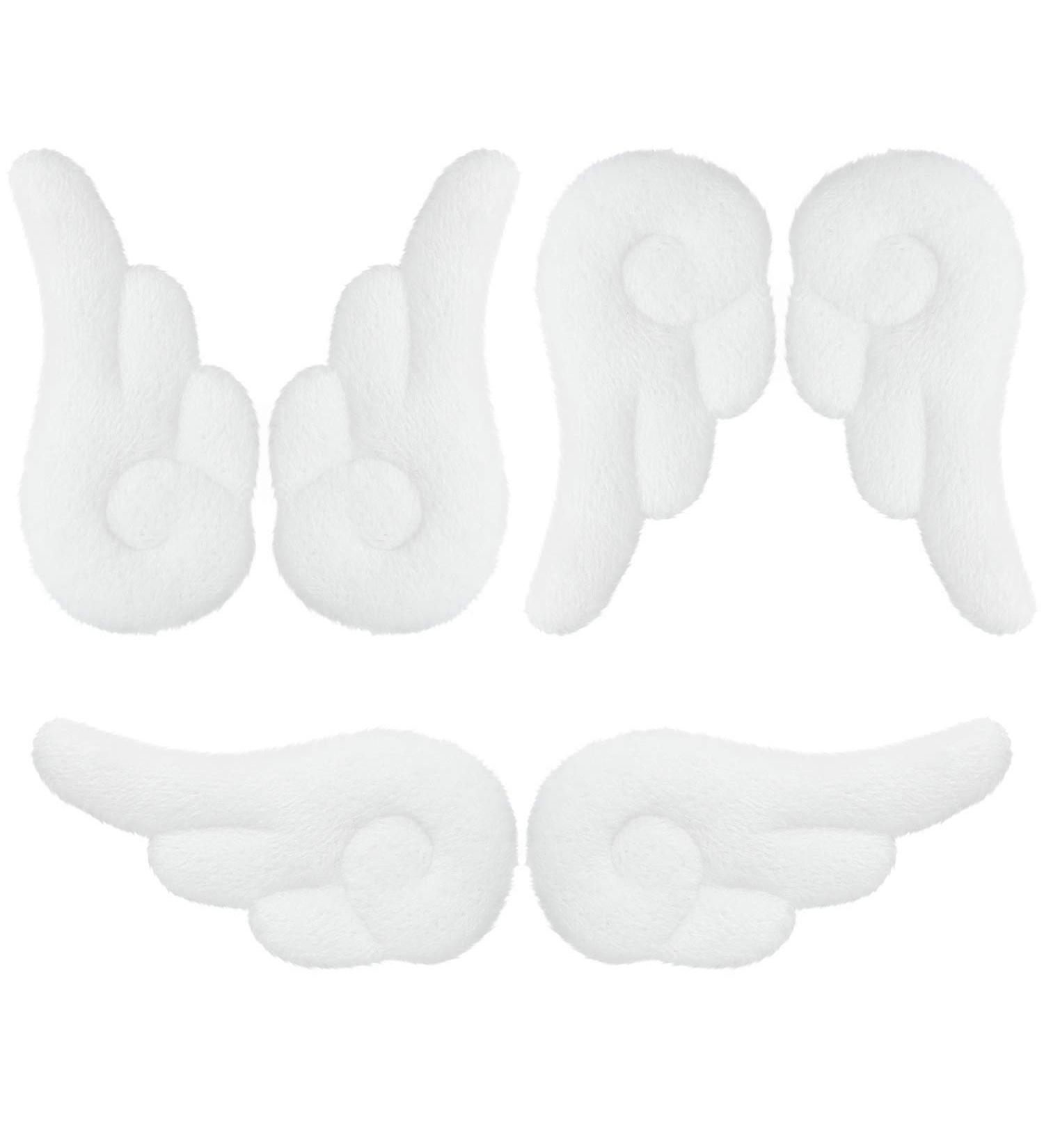 Cute Angel Plush Hair Clips Set for Valentine's Day - 3 Pairs Leather Barrettes for Girls & Women - Buy Online on GoSupps.com