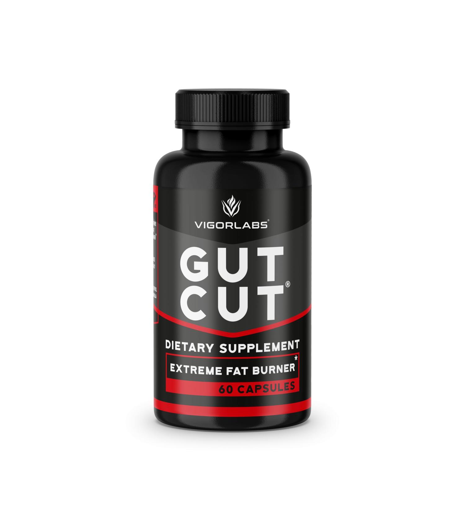 Vigor Labs GutCut Metabolism Boosting and Appetite Suppresion Supplement (60 Capsules) - Buy Online on GoSupps.com