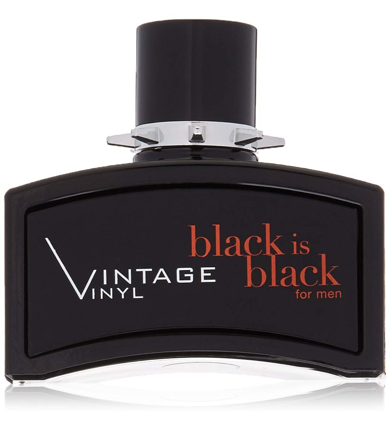 Nu Parfums Black Is Black Vintage Vinyl Eau de Toilette Spray for Men 3.4 Ounce - Buy Online on GoSupps.com