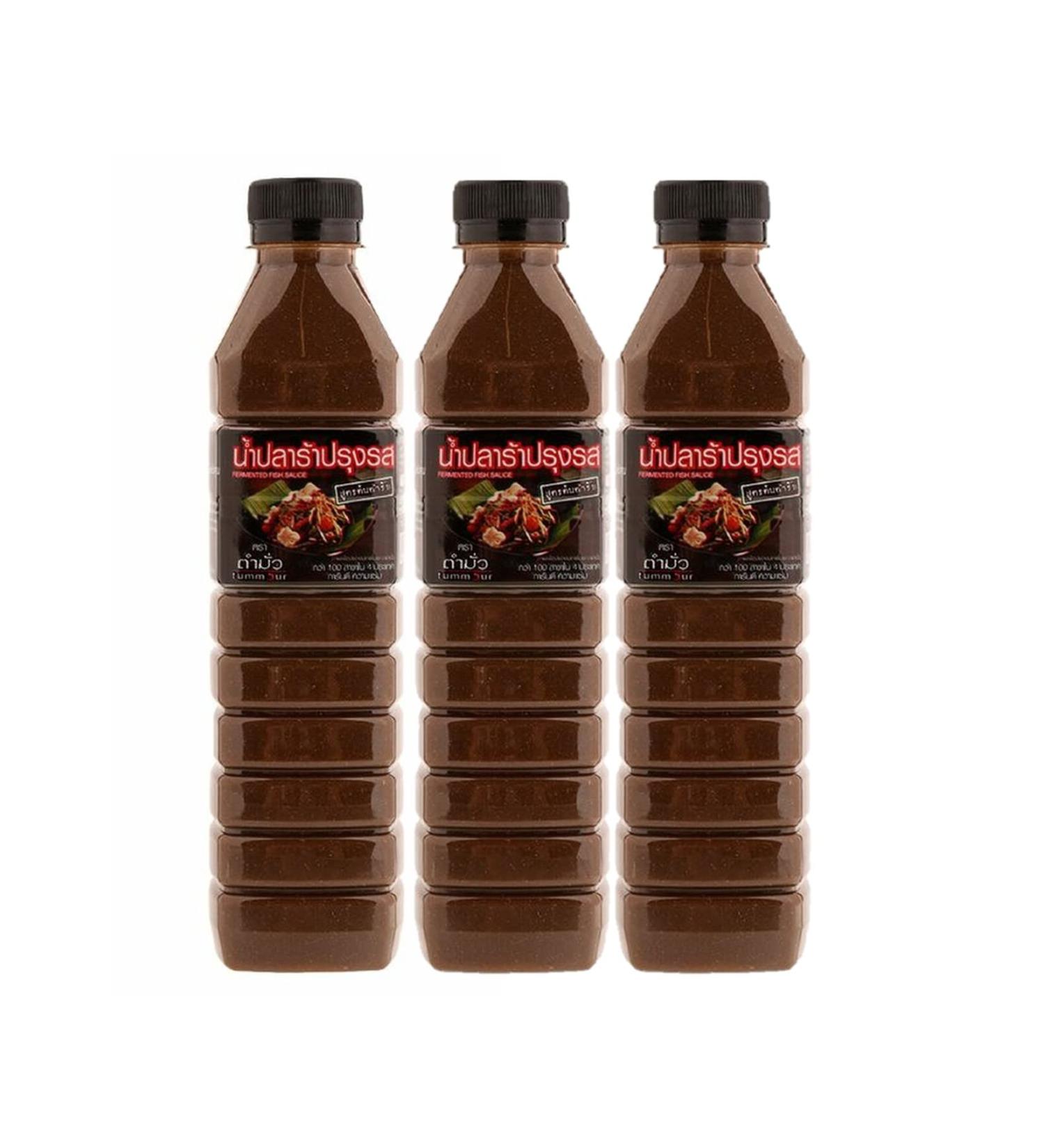 Tummour Thai Fermented Fish Sauce Nam Pla Ra Pla Dak Asian Thai Lao Food Papaya Salad Plara     Ships from USA 500ml bottle Choose your Quantity (500ml  3) 16.9 Fl Oz (Pack of 3) 3.0 - Buy Online on GoSupps.com