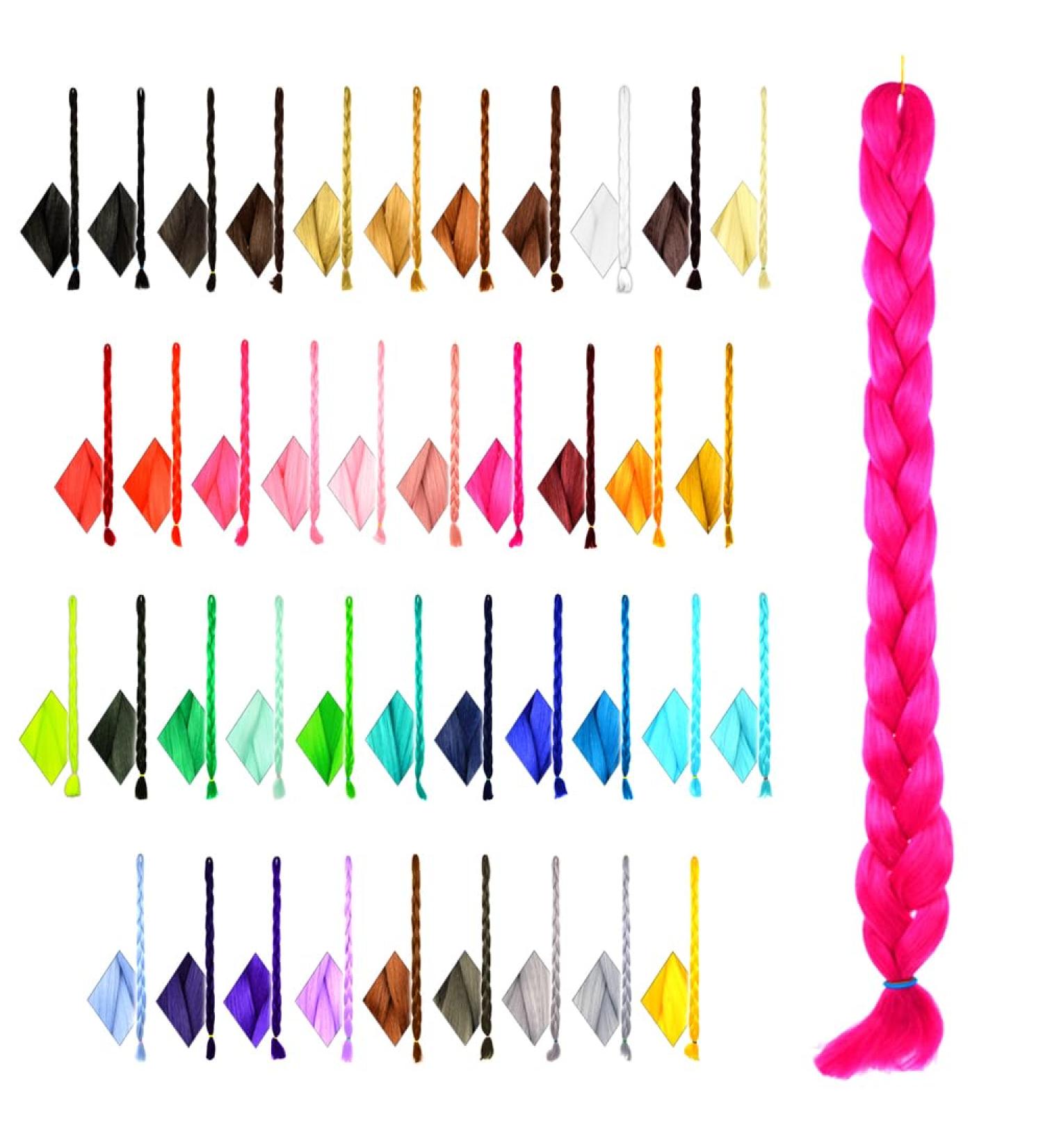 Buy Mybraids 1-Colored Premium Braid Hair 2m - Fuchsia for Rasta Braids Dreads Crochet Box Braids & Cornrows | Art Hair Extensions - Buy Online on GoSupps.com