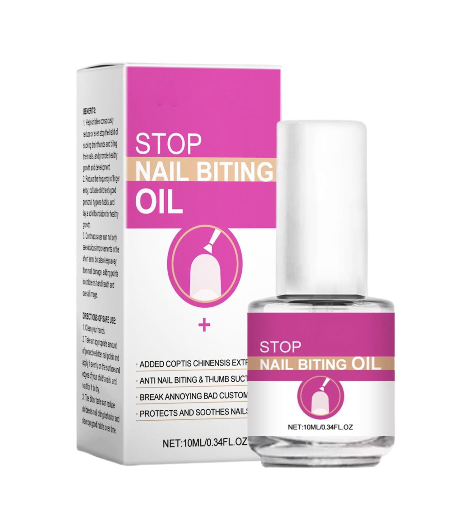 Nail Biting Prevention for Kids - Bitter Nail Polish Nail Oil | Nail Care Safe & Effective Solution for Nail Biting Prevention No Bite Nail Polish - Buy Online on GoSupps.com