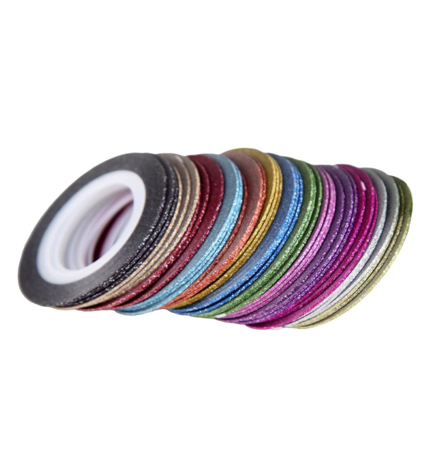 Mikinona 52 Rolls Decorative Duct Tape Nail Stickers - DIY Nail Art Striping Tape Kit - Buy Online on GoSupps.com