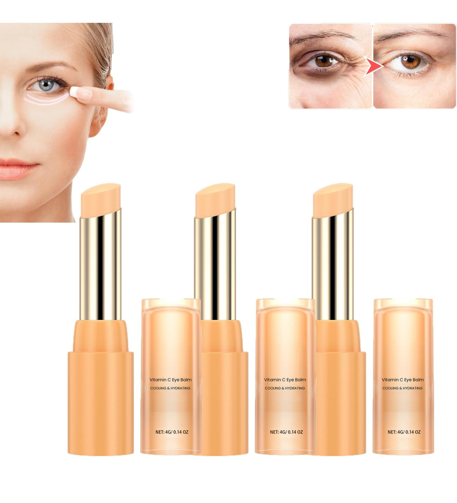 Vitamin C Eye Cream Eye Cream for Dark Circles and Puffiness Retinol Eye Cream Moisturizing Eye Cream Fine Lines Reduction (3pcs) - Buy Online on GoSupps.com