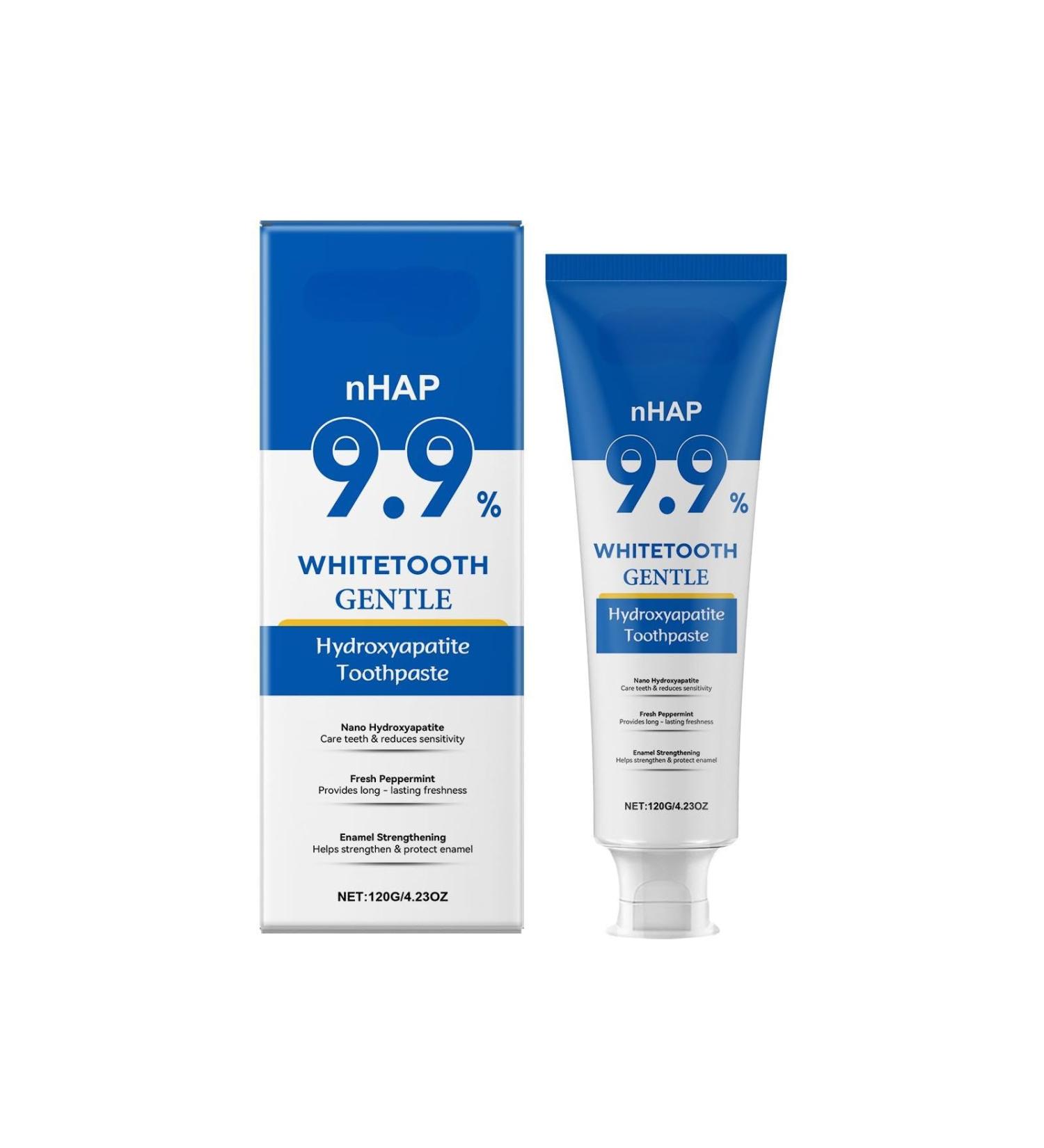 SRBIRD Whitening Toothpaste for white teeth white and protection with hydroxyapatite 120 g mild mint reduces discolouration and fresh breath A AX1 - Buy Online on GoSupps.com