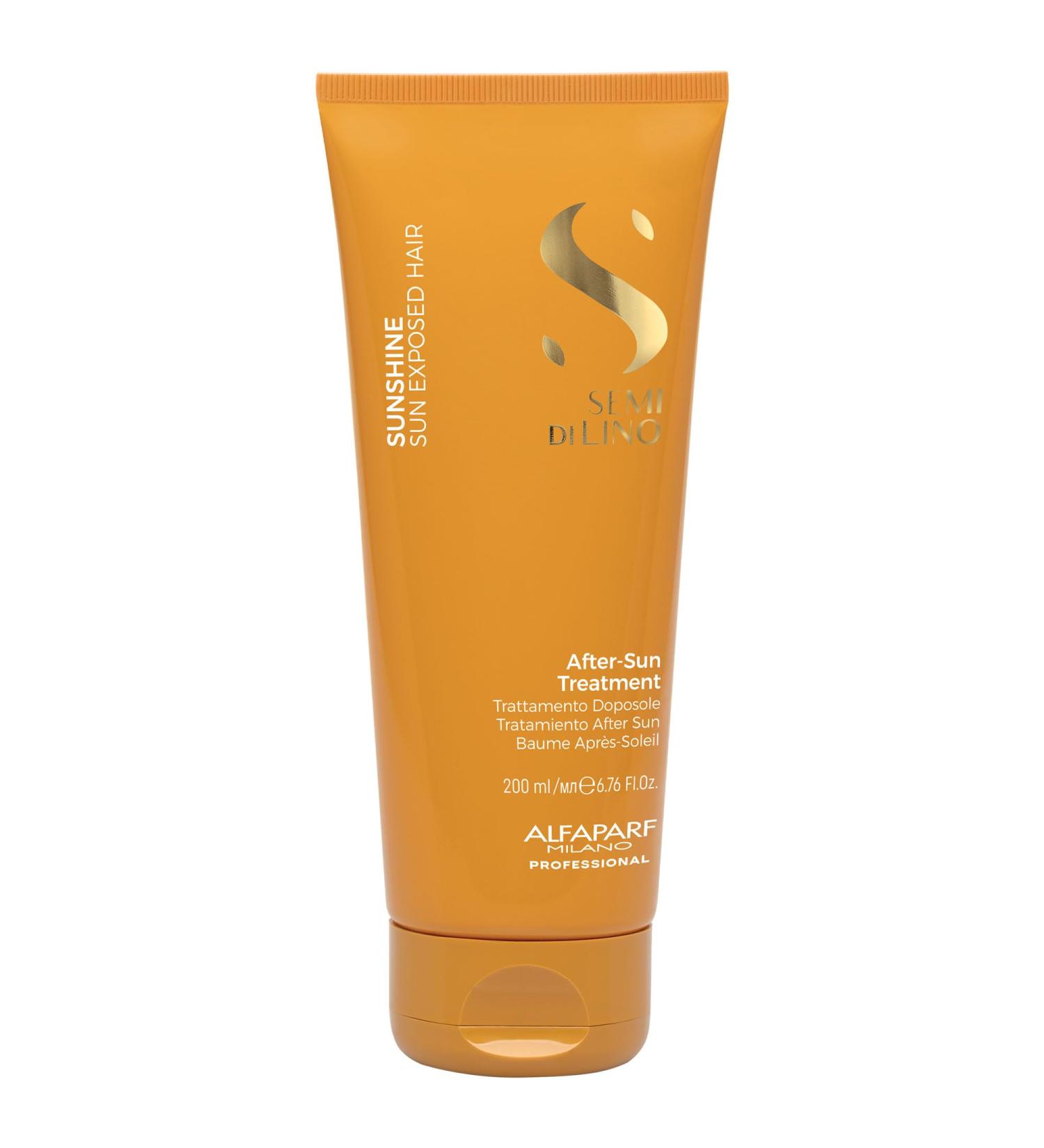 Alfaparf Milano Semi di Lino Sunshine After-Sun Hair Treatment - Vegan Restorative Care for Sun Chlorine and Salt Stressed Hair - Nourishing Detangling Adds Softness & Shine - Buy Online on GoSupps.com
