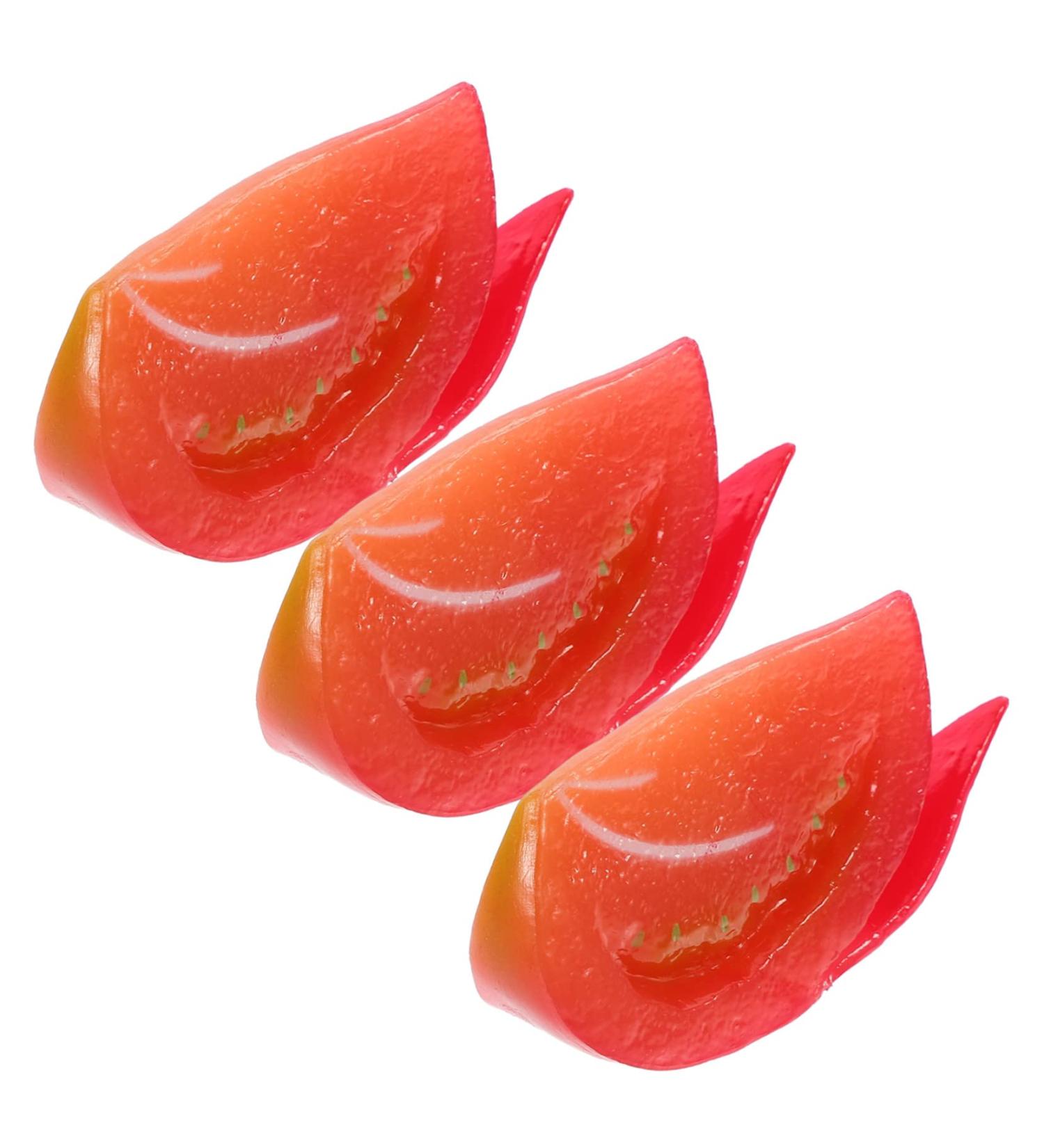 Alipis 9 Pcs Imitation Tomato Fake Tomato for Home Realistic Vegetable Decor Small Vegetable Ornament Red Tomato Figurine Lifelike Vegetable Tomato Artificial Lotus Root Slices Pvc Watermelon Redx3pcs 6.5x3.5cmx3pcs - Buy Online on GoSupps.com