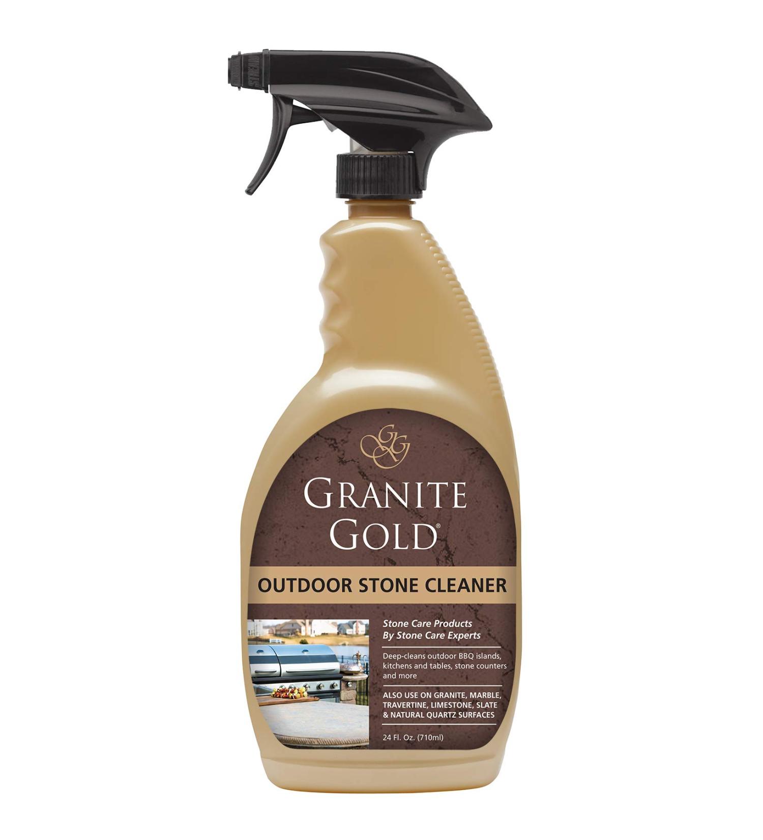 Granite Gold Outdoor Stone Cleaner Spray 24oz - Citrus Scent | Safe for BBQ Islands, Kitchens & Tables | Deep Cleans Counters & Food-Prep Surfaces - Buy Online on GoSupps.com