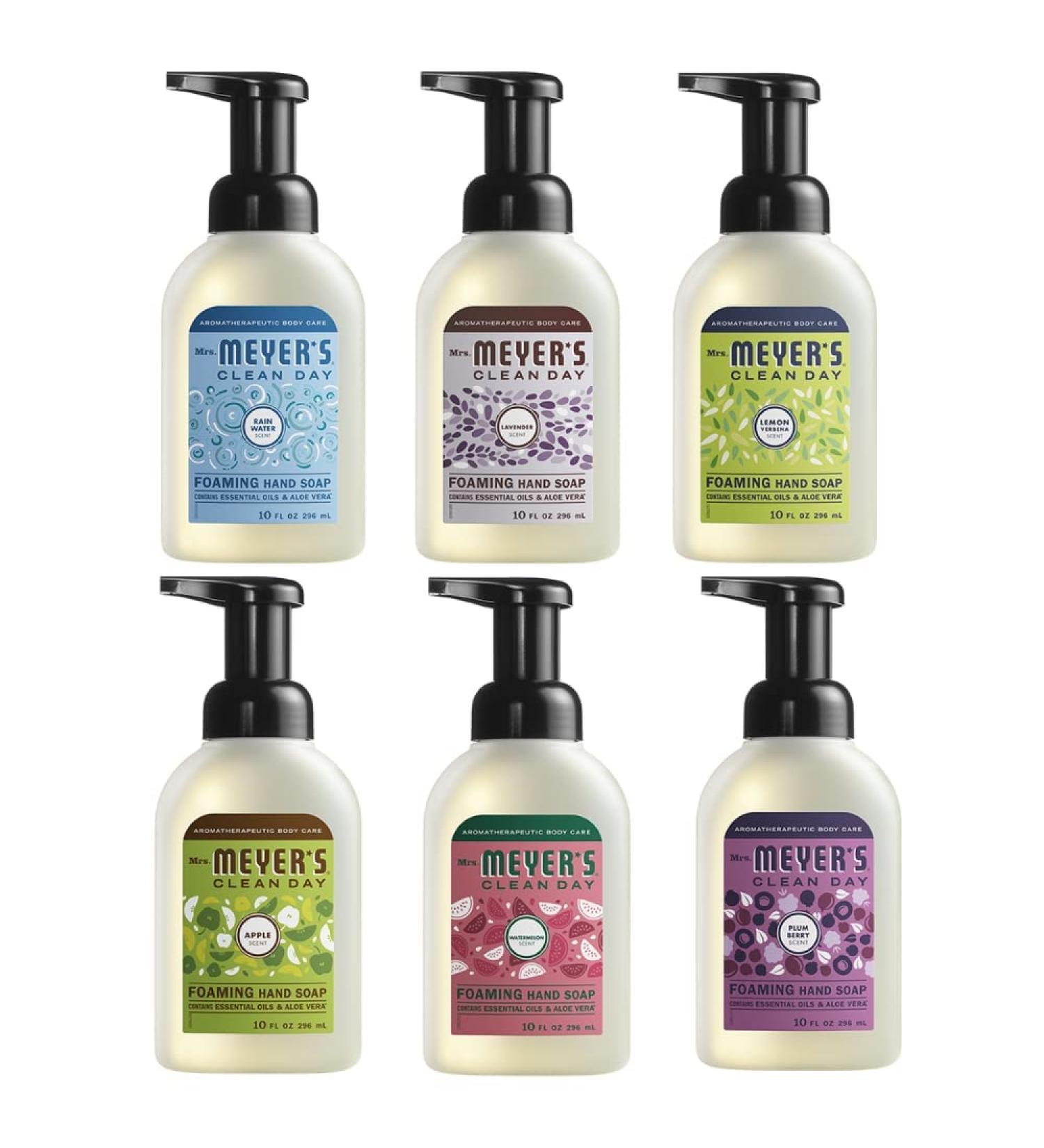 MRS. MEYER'S CLEAN DAY Foaming Hand Soap Variety Pack - 6 Scents Bundle (10 Oz each) - Buy Online on GoSupps.com