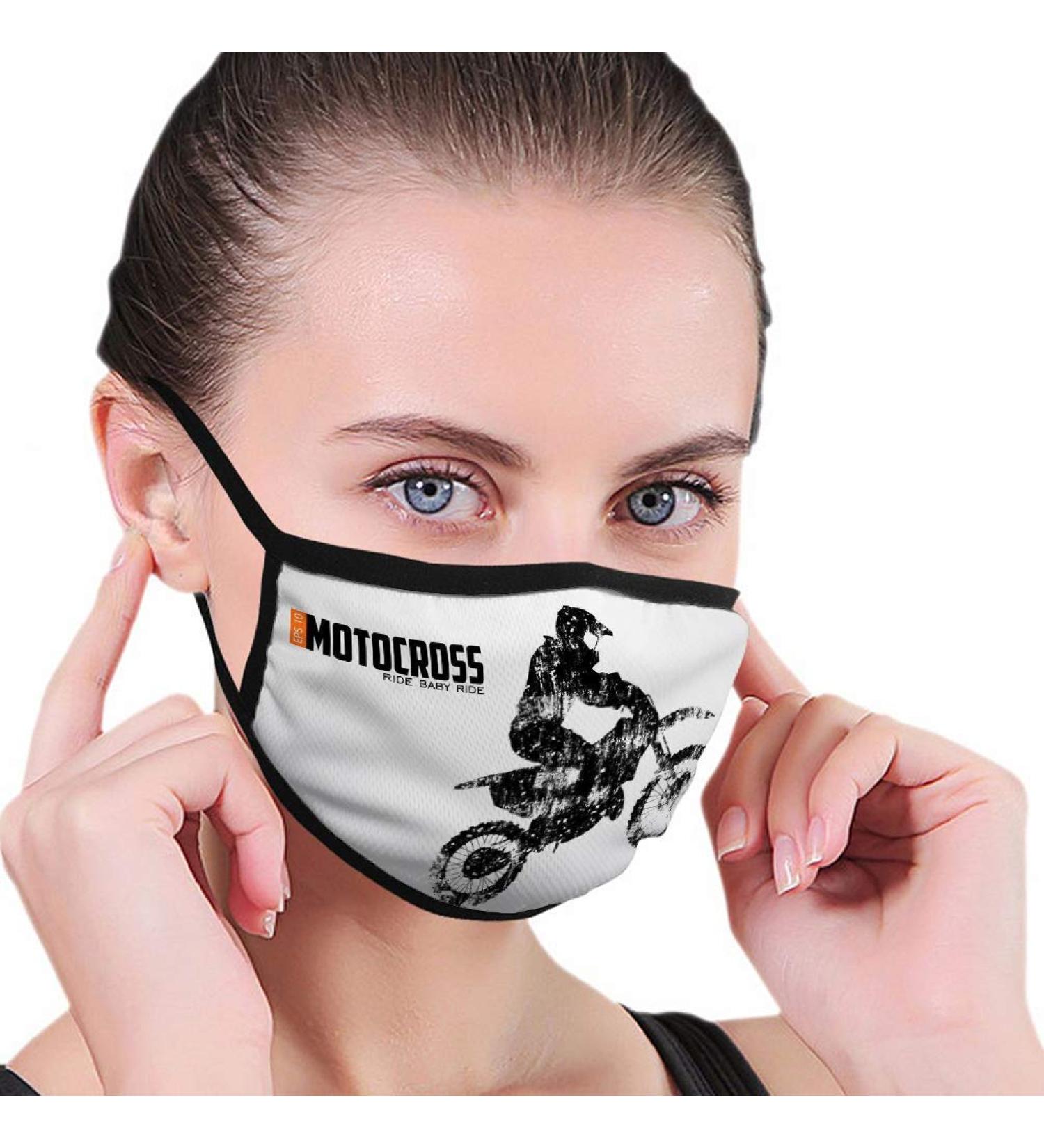 Breathable premium facial protection case Moto driver silhouette text separate layer can women men men anti wind dust protection protective cover for ski cycling camping travel safety daily