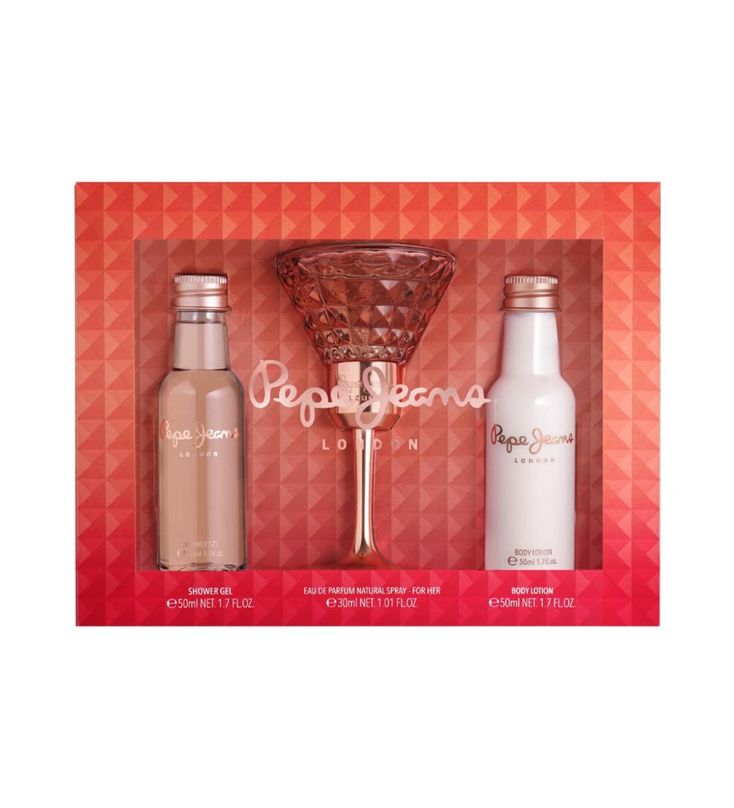 Pepe Jeans for Her 3pc Set - EDP 30ml + Bdy Lotion 50ml + Shower Gel 50ml - Buy Online on GoSupps.com