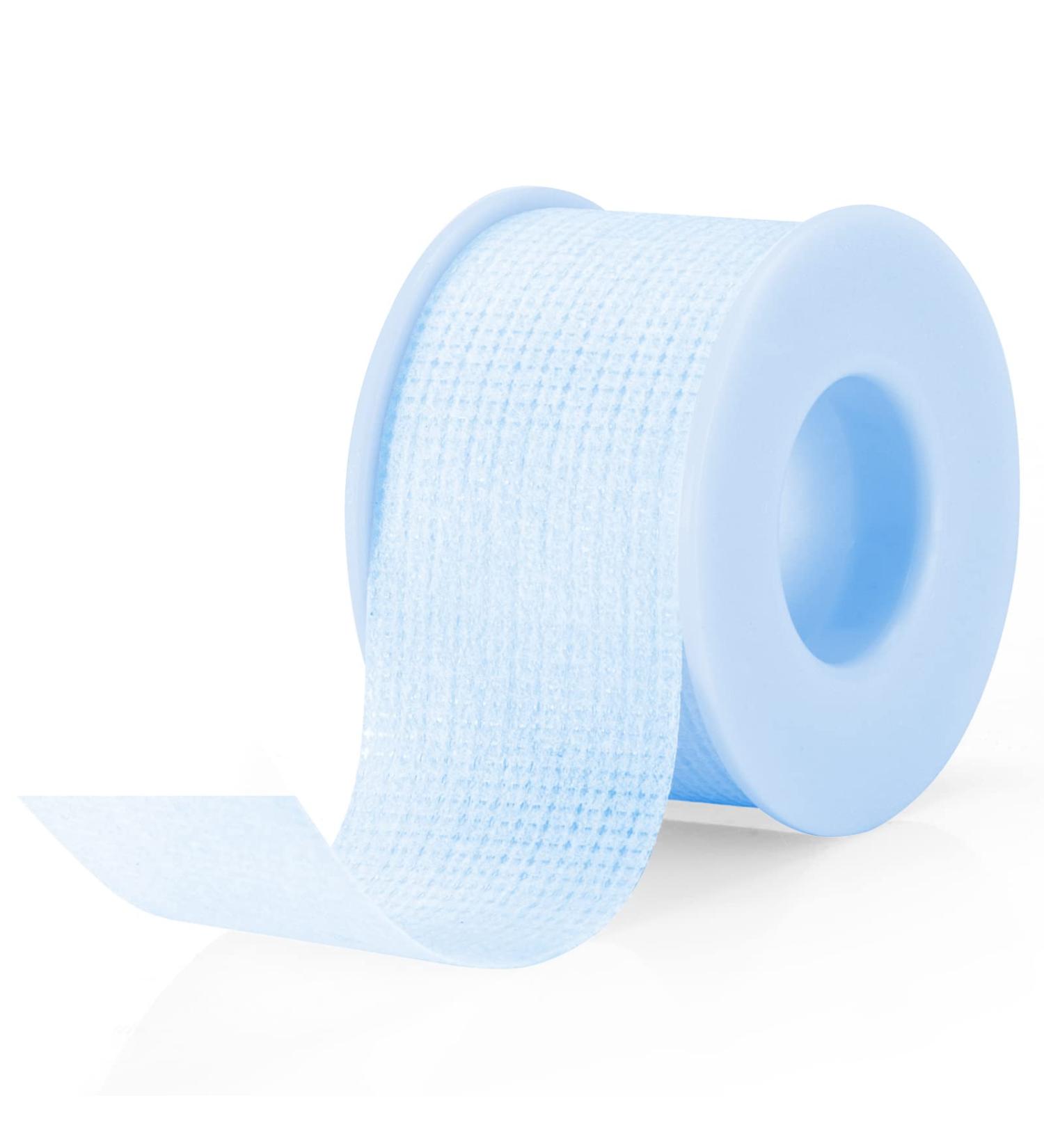 Embagol Blue Sensitive Silicone Gel Lash Tape for Eyelash Extensions - Easy Tear, Breathable Medical Microporous Tape (1Roll) - Buy Online on GoSupps.com