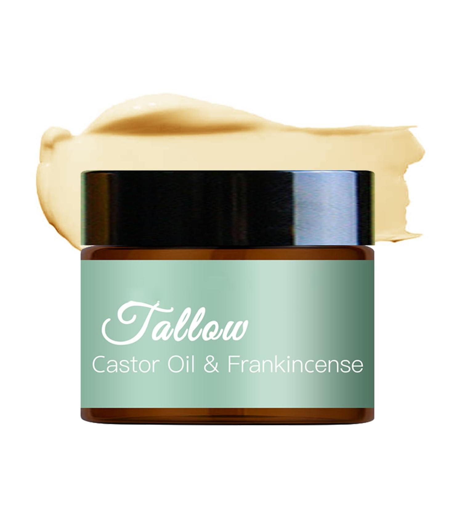 Grass Fed Beef Tallow With Frankincense Oil & Castor Oil 2.03 Fl Oz Organic Beef Tallow For Skin Moisturizer Natural Tallow And Manuka Honey Balm For Face Body - Buy Online on GoSupps.com