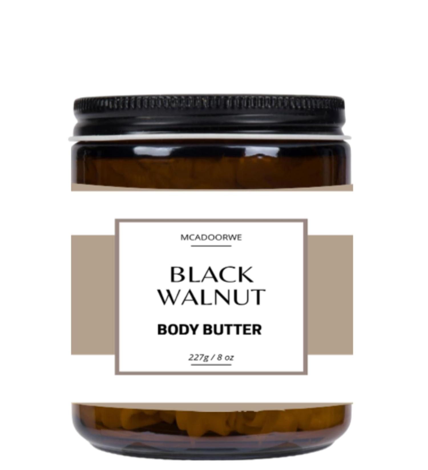 Black Walnut Whipped Body Butter | Handmade Organic Shea Mango Cocoa Blend |8 oz Jar - Buy Online on GoSupps.com