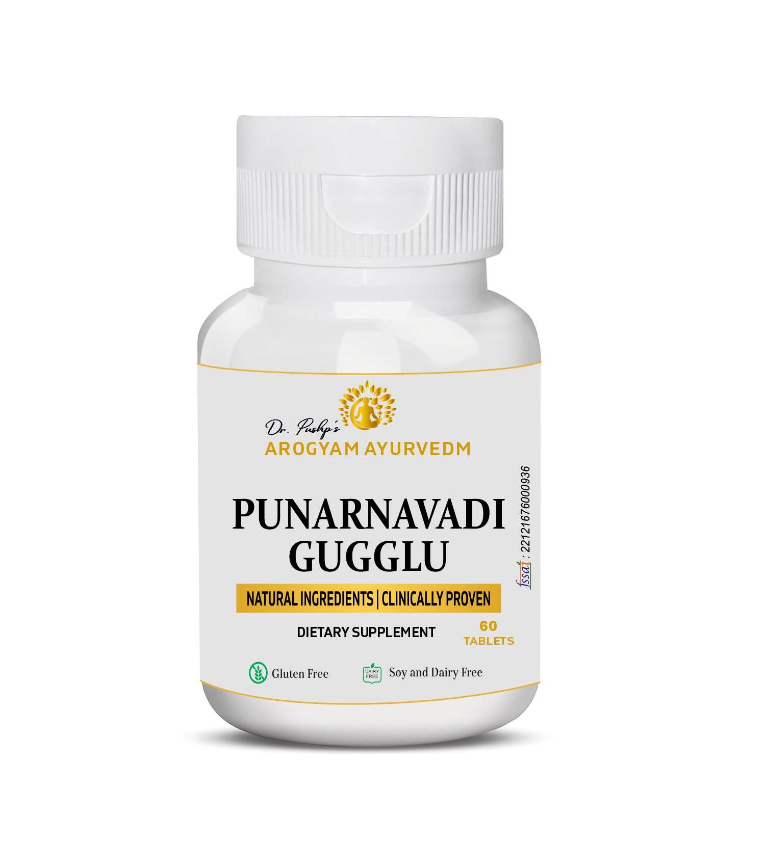 Smaart Health Dr. Pushp's AROGYAM AYURVDM DASHMOOL GHAN VATI | Vata pacifying Supplement | Genitourinary System Support |Musculoskeletal Support Supplement| Vata dosha Balance - Pack of 60