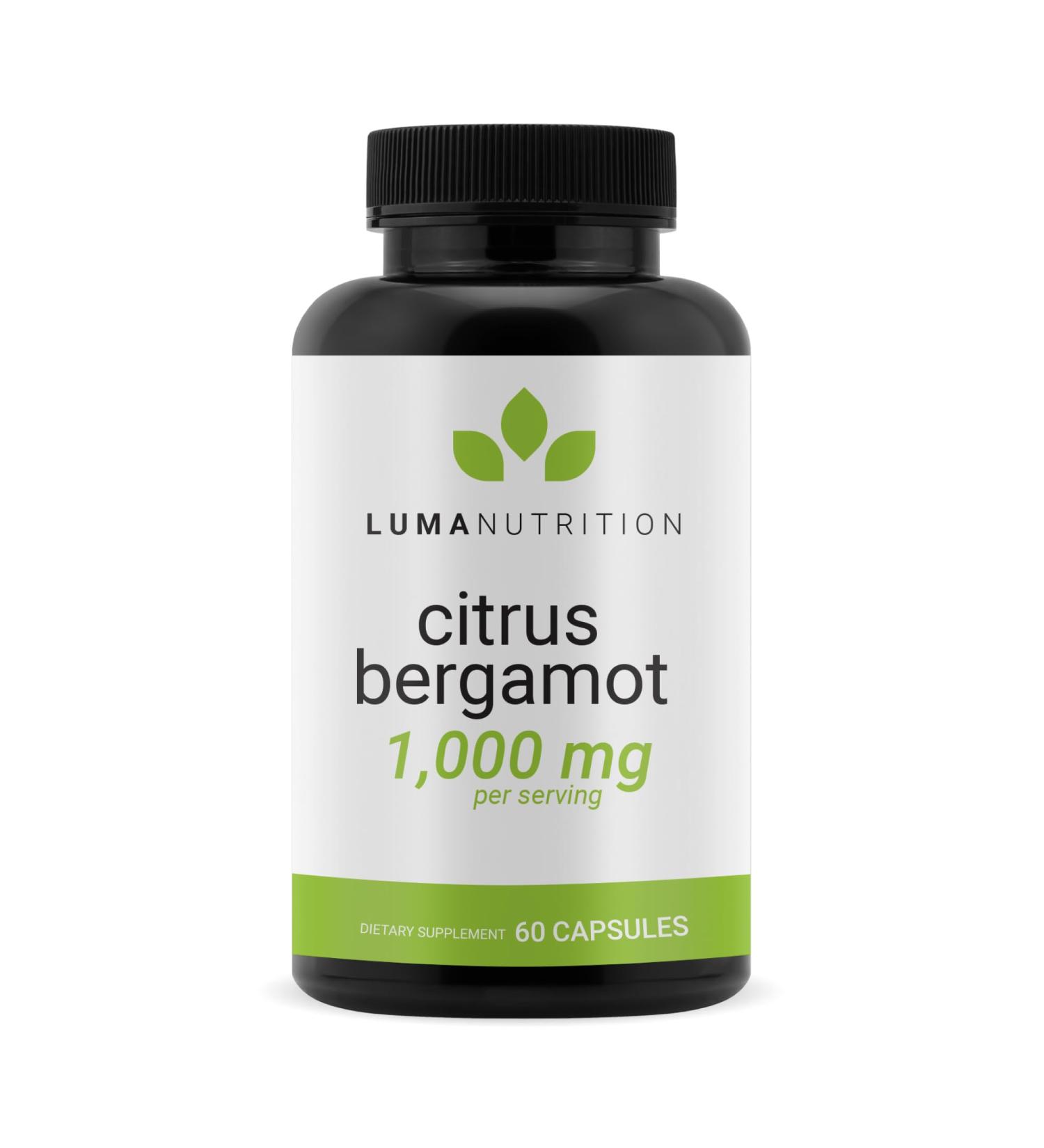 Luma Nutrition Citrus Bergamot 1000mg - Citrus Bergamot Supplement - Made in The USA - Veteran Owned - 60 Capsules - Buy Online on GoSupps.com