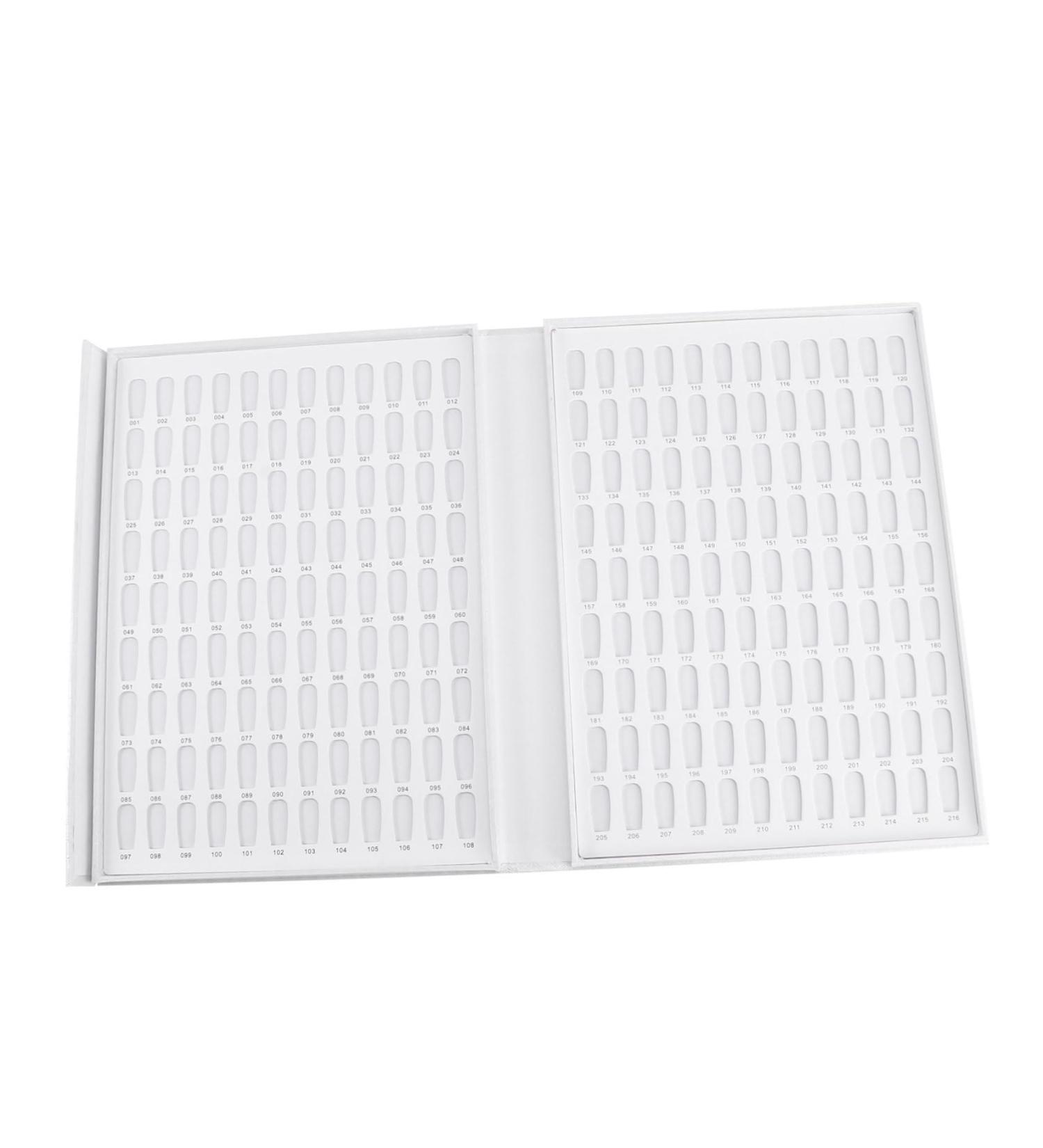  FRCOLOR FRCOLOR Color Card Nail Color Book Nail Polish Card Manicure Display Card White 216 - Buy Online on GoSupps.com