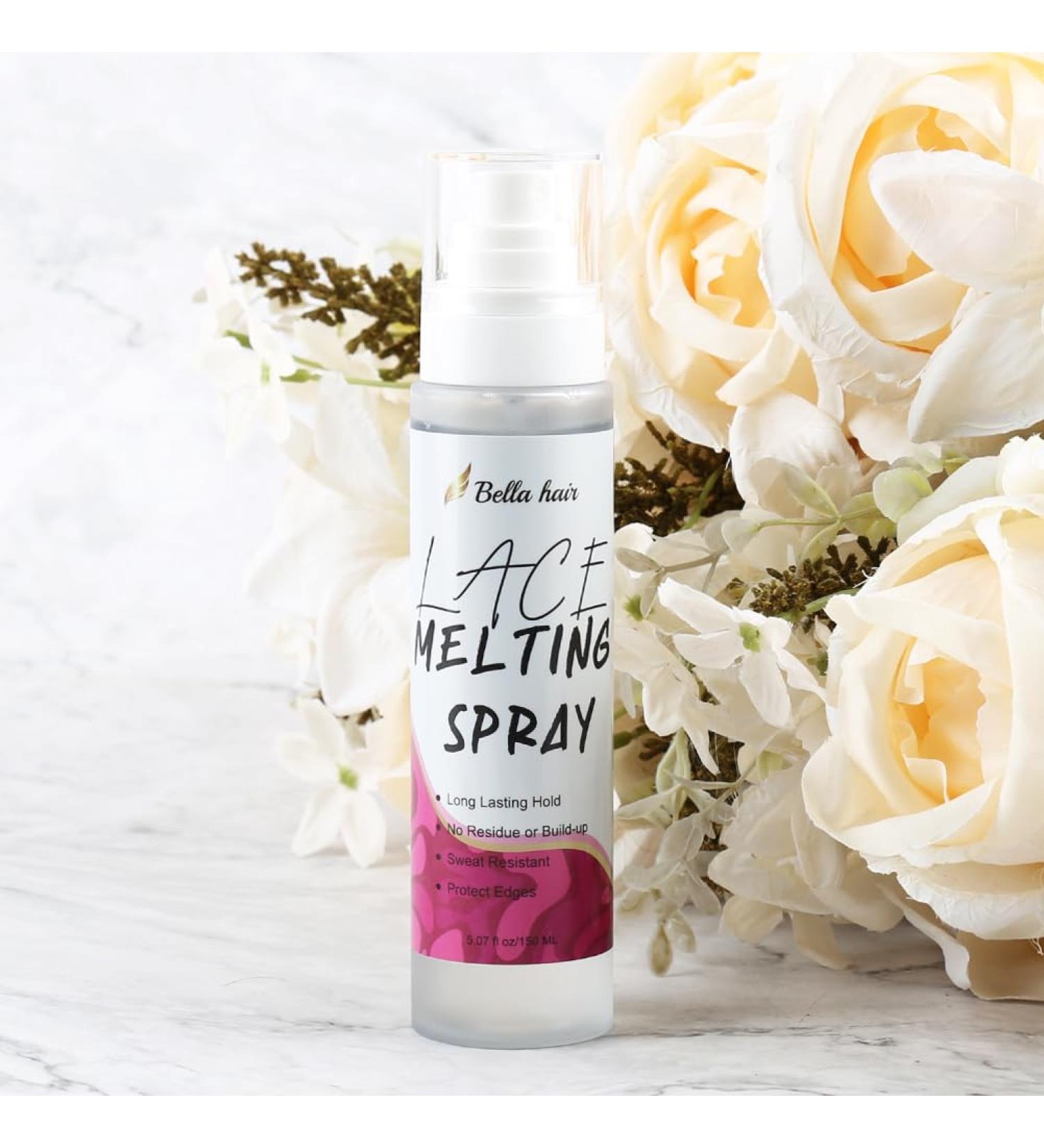 Bella Hair Lace Melting and Holding Spray | 5.07oz/150ml Quick-Drying & Natural Finish | Glue-less Hair Lace Bond Adhesive for Lace Front Wigs/Frontal/Closure/Hairpiece - Buy Online on GoSupps.com