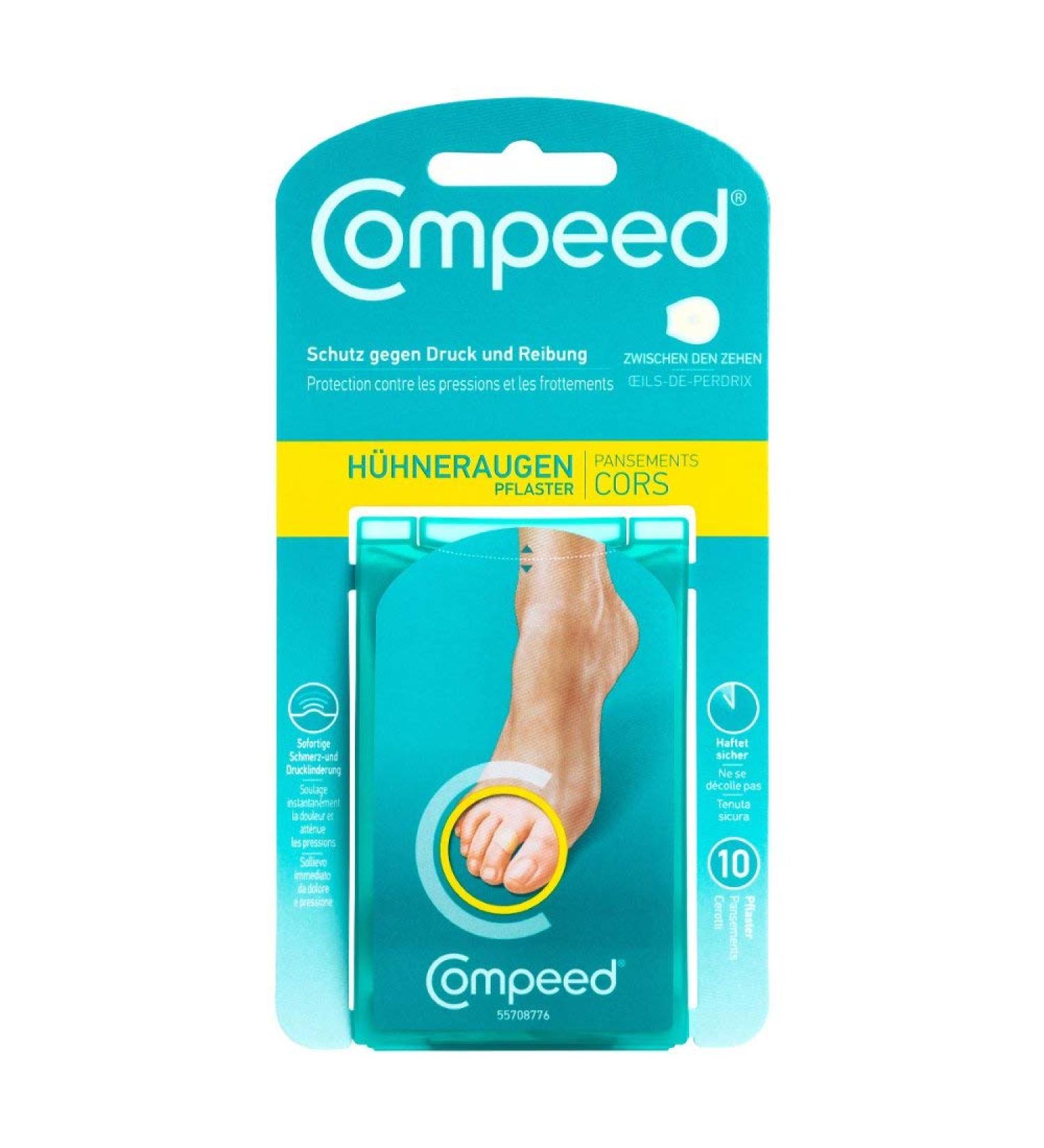 Compeed corn plasters between the toes by Compeed