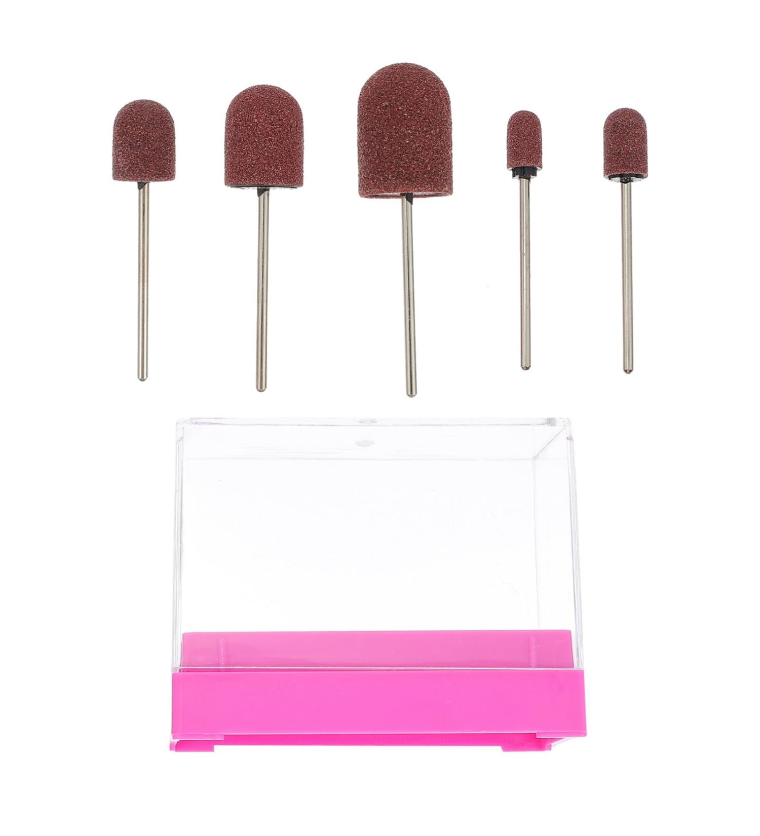 CORHAD 1 Set Nail Sand Ring Cap Nail Drill Sanding Bands Nail Grinding Tool Ceramic Tools Under Nail Cleaner Tool Kit Nail Art Tools Manicure Polishing Heads Supplies Care 8x6cm Rosy - Buy Online on GoSupps.com