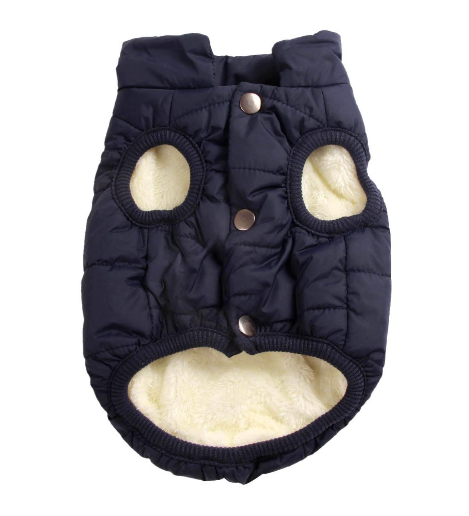 Extra Warm Fleece-Lined Dog Vest for Winter - Windproof & Soft 3X Large Blue - Buy Online on GoSupps.com