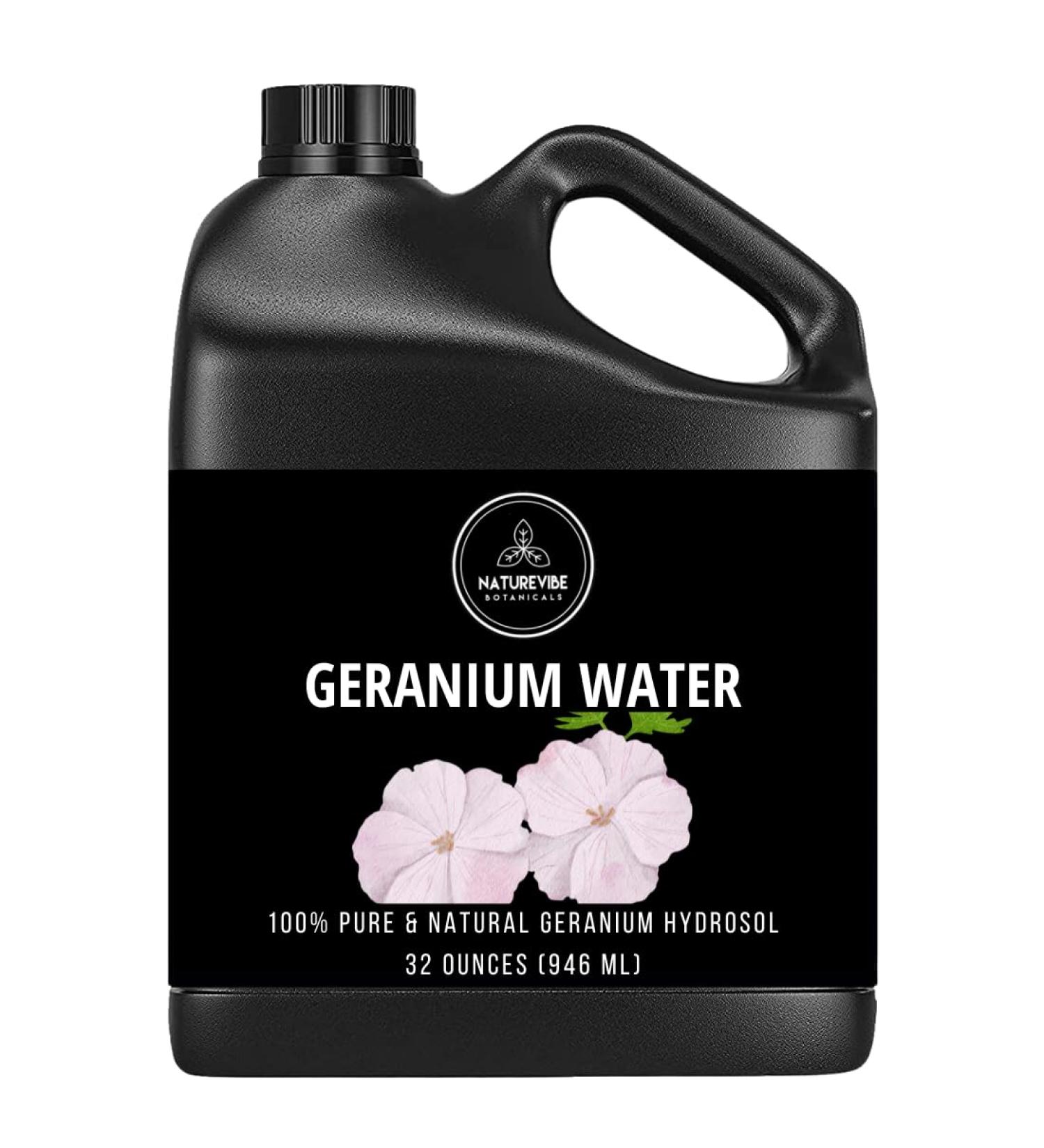 Naturevibe Botanicals Eau de g ranium hydrosol 947 2 g - Buy Online on GoSupps.com