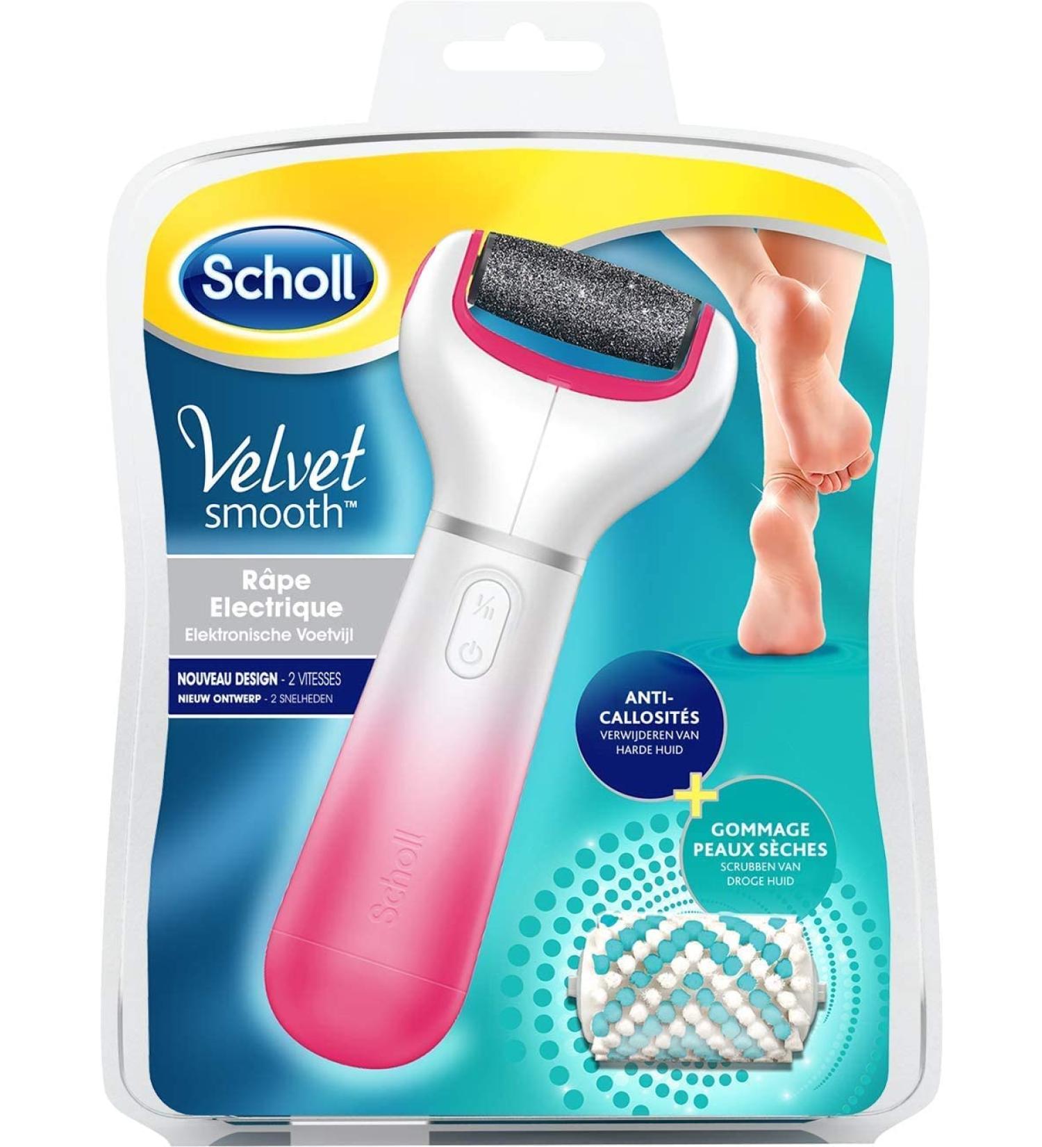 Scholl Doctor Velvet Smooth Express Pedi Electric Pedicure - Pink | Worldwide Shipping - Smooth Feet at Home - Buy Online on GoSupps.com