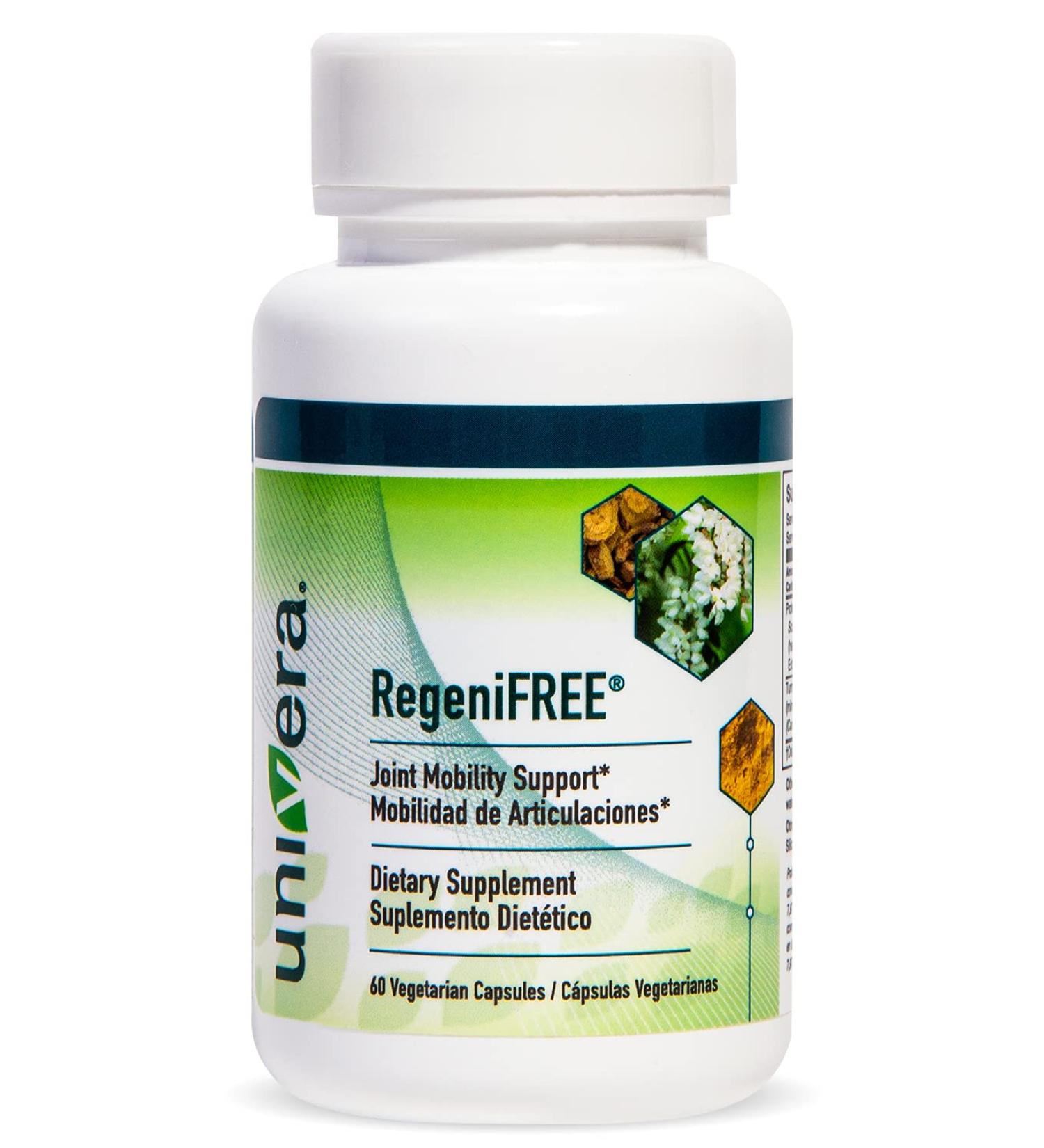 Univera RegeniFREE: All-Natural Aloe Vera & Turmeric Joint Supplement | Vegetarian | 60 Capsules - Buy Online on GoSupps.com