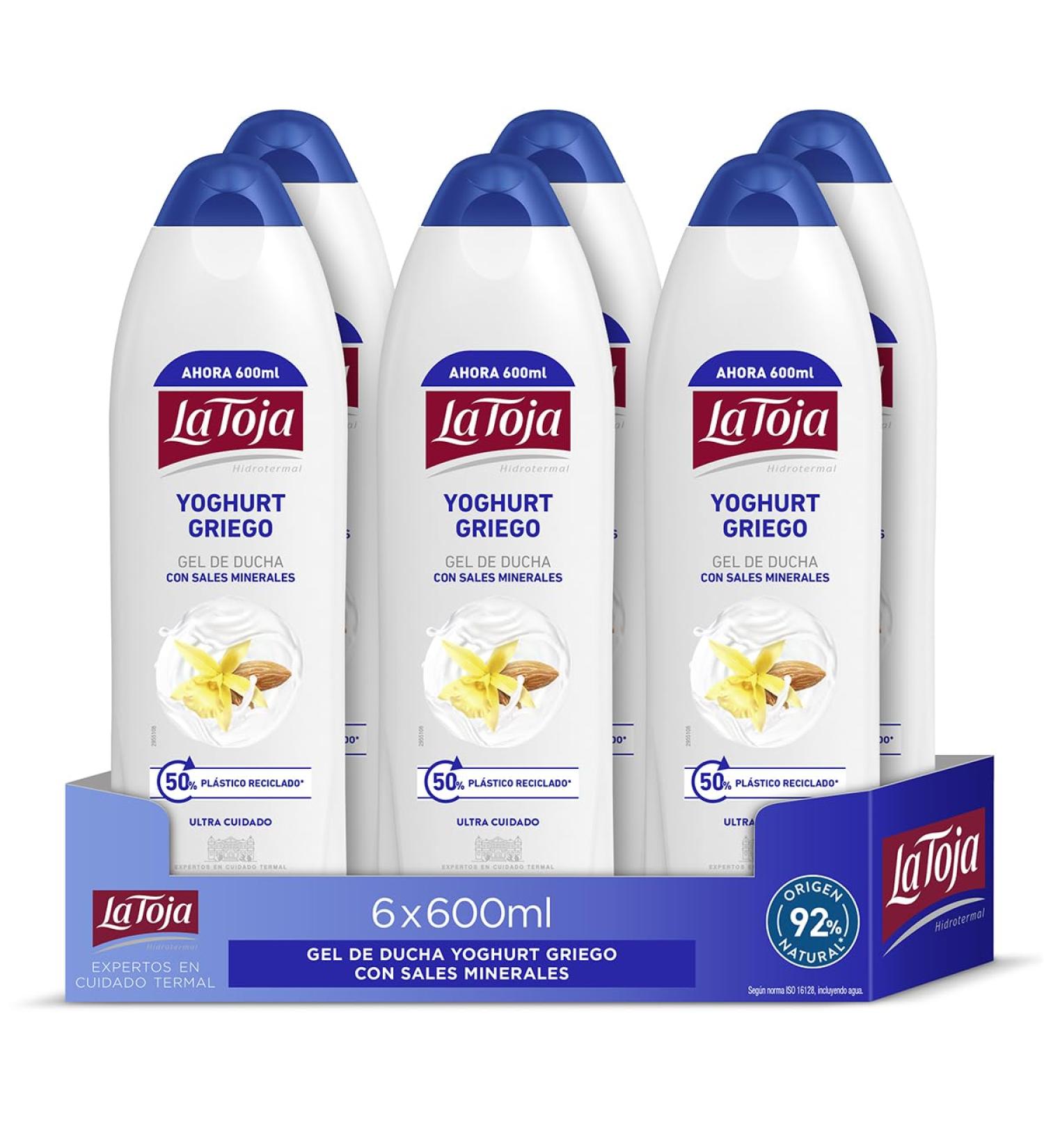 La Toja La Toja Yoghurt Greek Shower Gel 600 ml Pack (3600 ml) for well-groomed skin almond fragrance care and softness