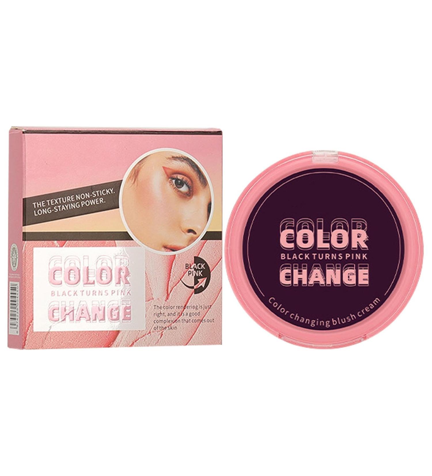  Buerfu Face blush cream color-changing blush | Long-lasting cheek cream color-changing blush PH Reacting Creme Blush for travel and camping - Buy Online on GoSupps.com