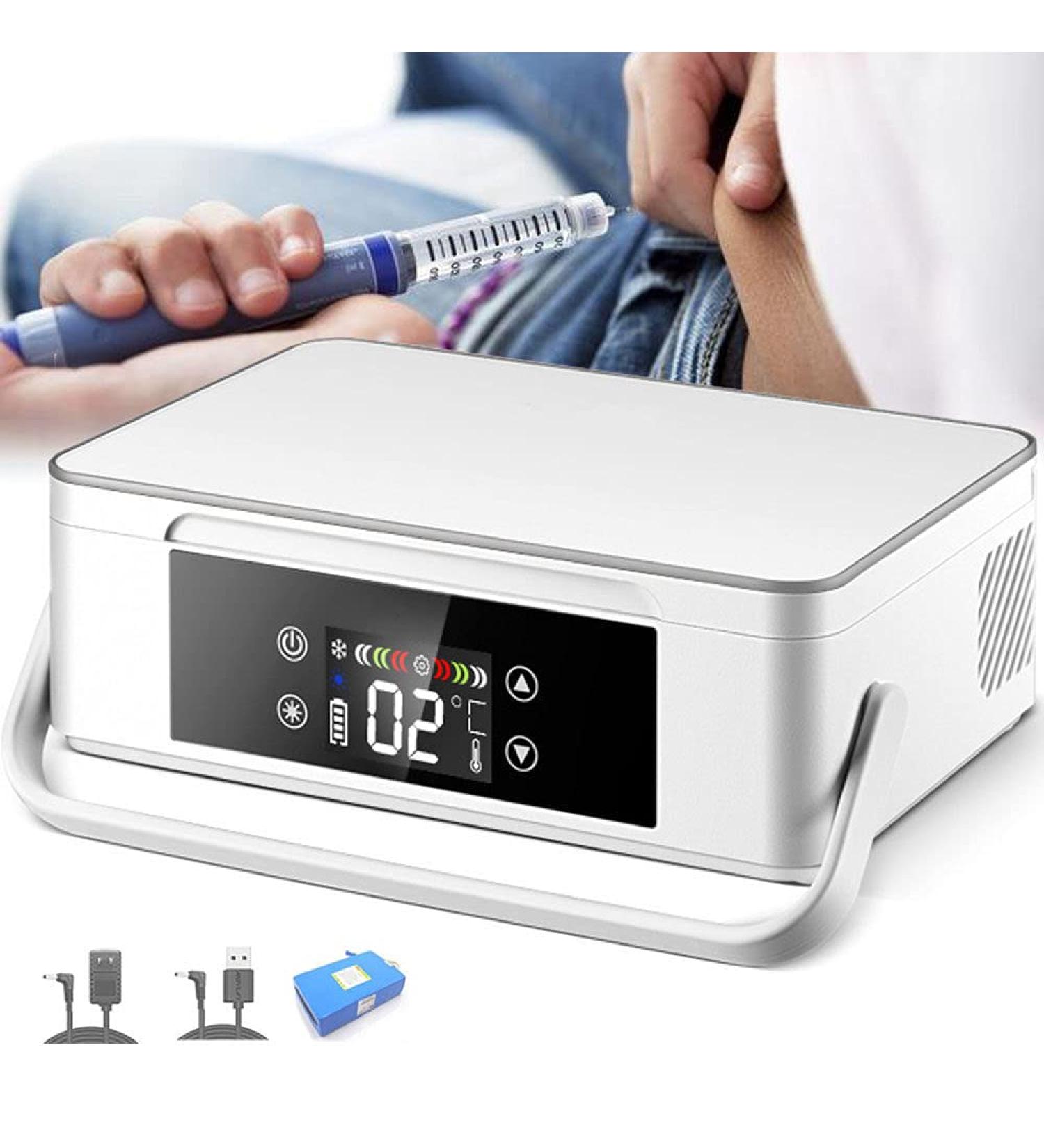 Mini Drugs Constant Temperature Refrigerator Drug Reefer 2-8 Portable Insulin Cooler for Car Travel Home Small Travel Medicine Box 1 battery - Buy Online on GoSupps.com