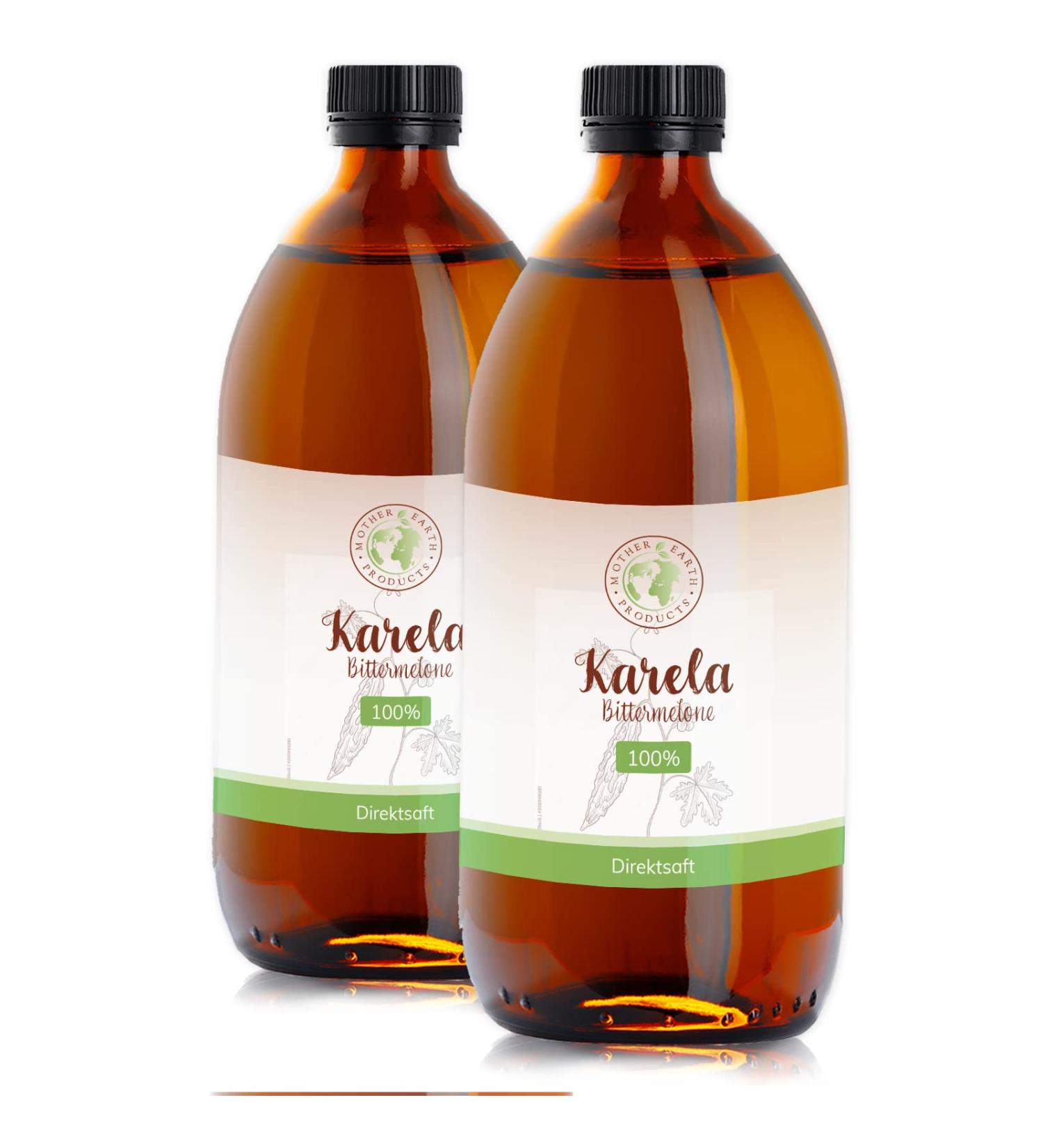 Mother Earth Products Karela (Bitter Melon) Direct Juice (2 x 500 ml)