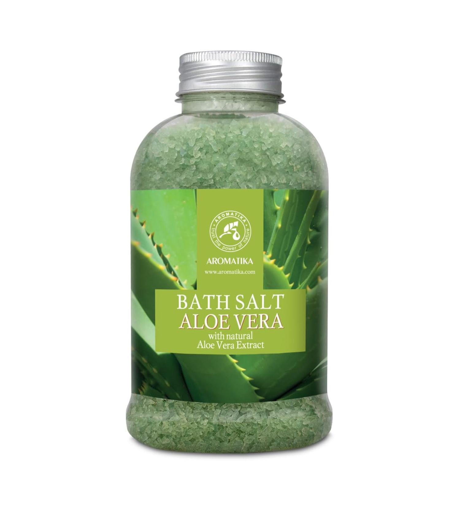 Aloe Vera Swimming Salt 600g | Natural Sea Salt & Pure Aloe Extract for Relaxation Beauty & Wellness - Spa Grade Bathing Salts - Buy Online on GoSupps.com