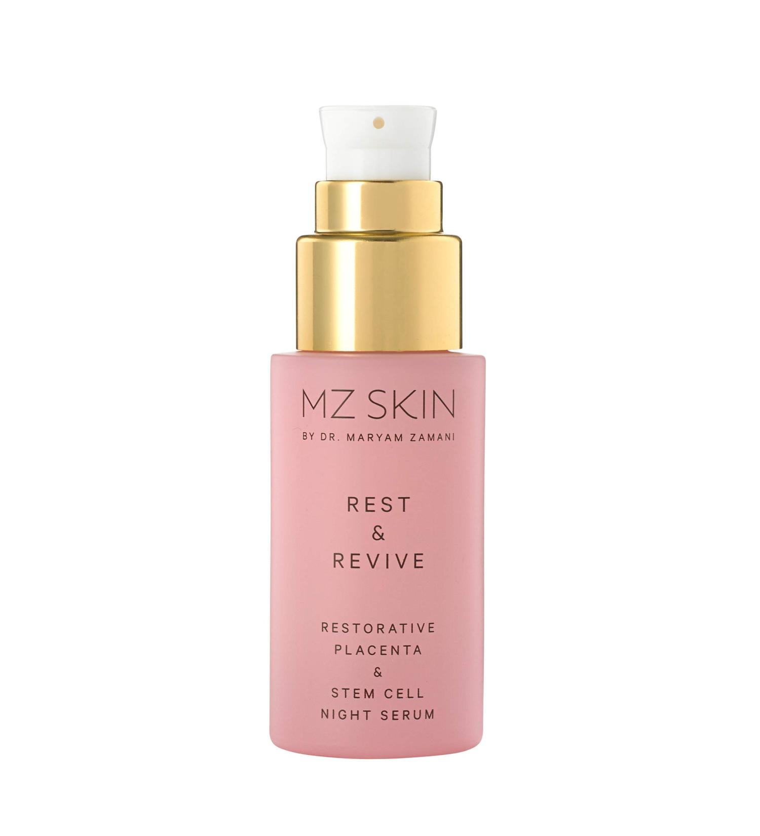 MZ Skin Rest & Revive Night Serum with Placenta & Stem Cell, Hyaluronic Acid - Anti-Aging Skin Care - Buy Online on GoSupps.com