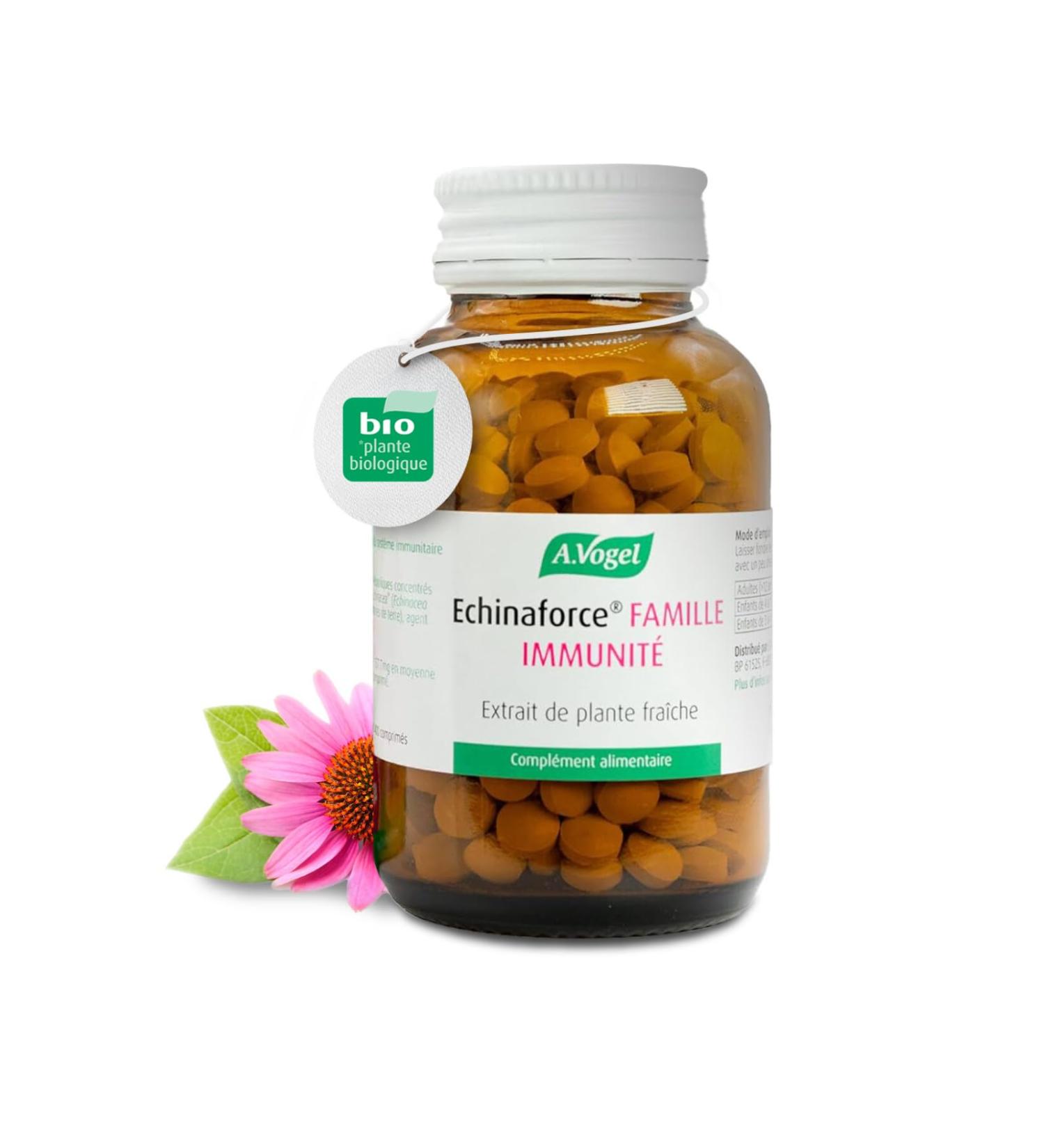 A.VOGEL - Echinaforce Family - Organic Echinacea Fresh Plant Extract Tablets - Relies winter ailments - Strengthens the immune system 400 tablets - Swiss Laboratory - Buy Online on GoSupps.com