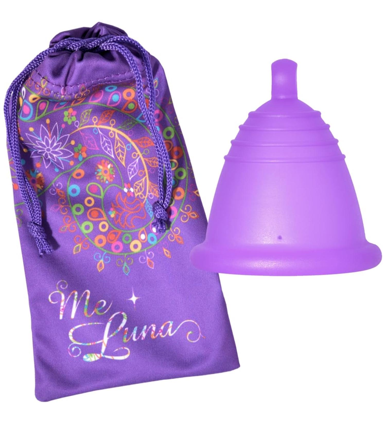 Me Luna Menstrual Cup Classic Ball Violet - Size Shorty L | Eco-Friendly Period Solution - Buy Online on GoSupps.com