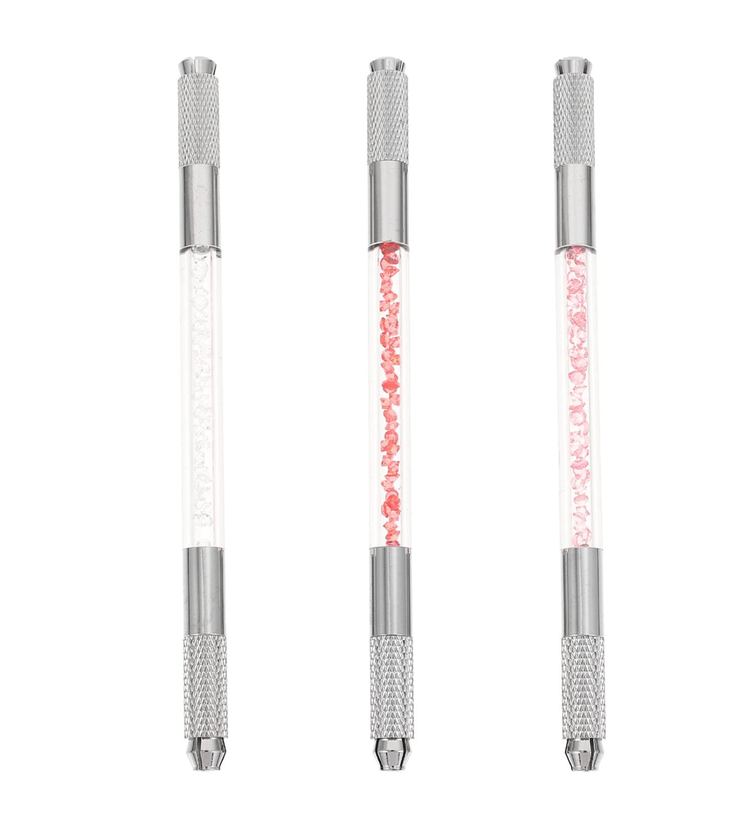 Healeved 3pcs Fruit Embroidery Pen Eyebrow Microblading Kit Eyebrow Embroidery Hand Tools Makeup Tool Copper 1 count (Pack of 1) Assorted Color - Buy Online on GoSupps.com