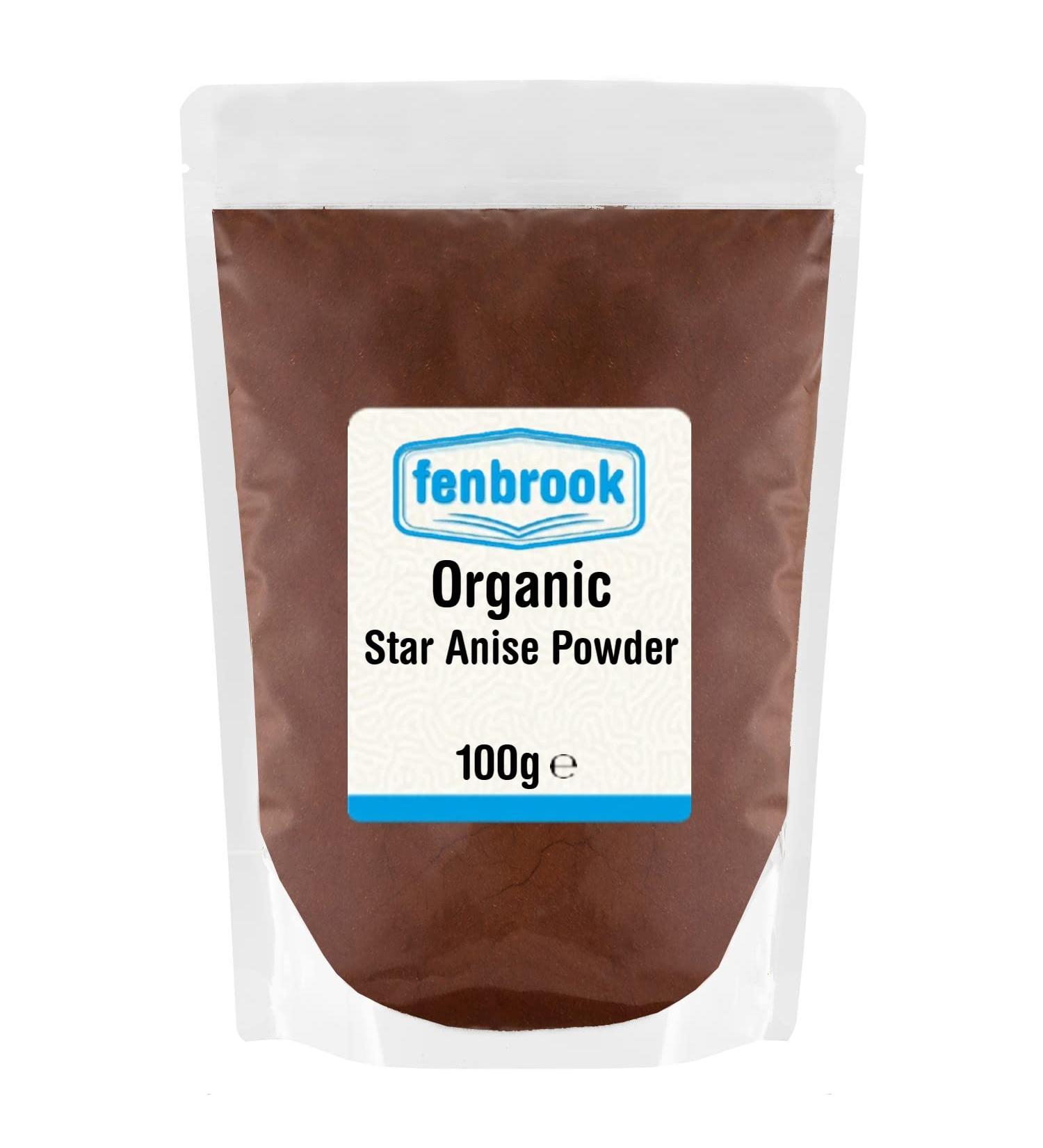 Certified Organic Star Anise Powder 100g - Fenbrook Organic - Buy Online on GoSupps.com