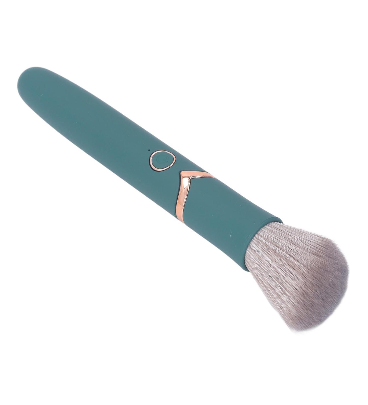 Electric Makeup Brush 10 Level Ergonomic Handle Blush Brush for Contouring & Highlighting (Green) - Buy Online on GoSupps.com