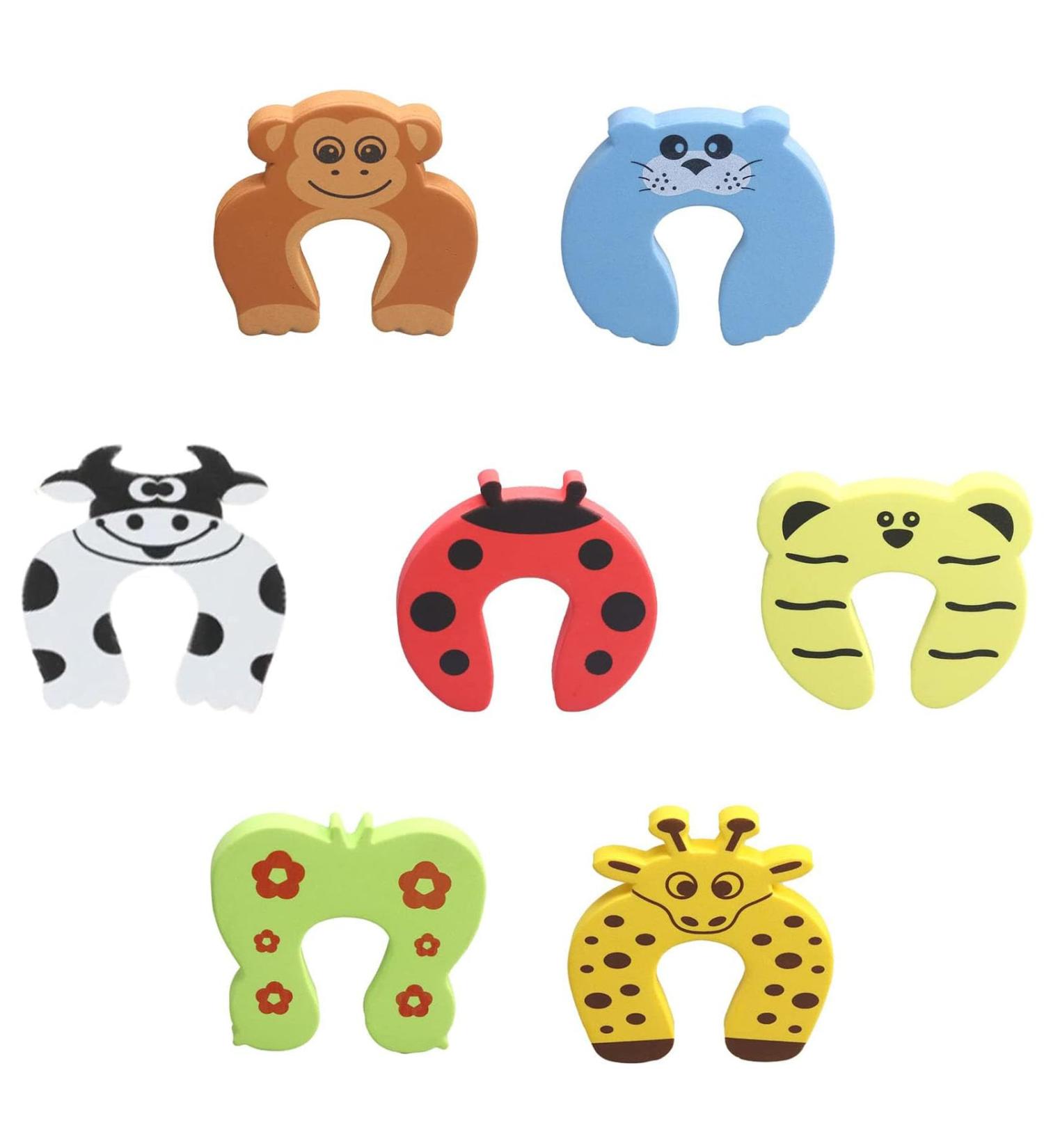 7-Piece Child Safety Door Stopper Foam Set | Finger Pinching Protection for Kids | Clamping Protection for Doors and Windows - Buy Online on GoSupps.com