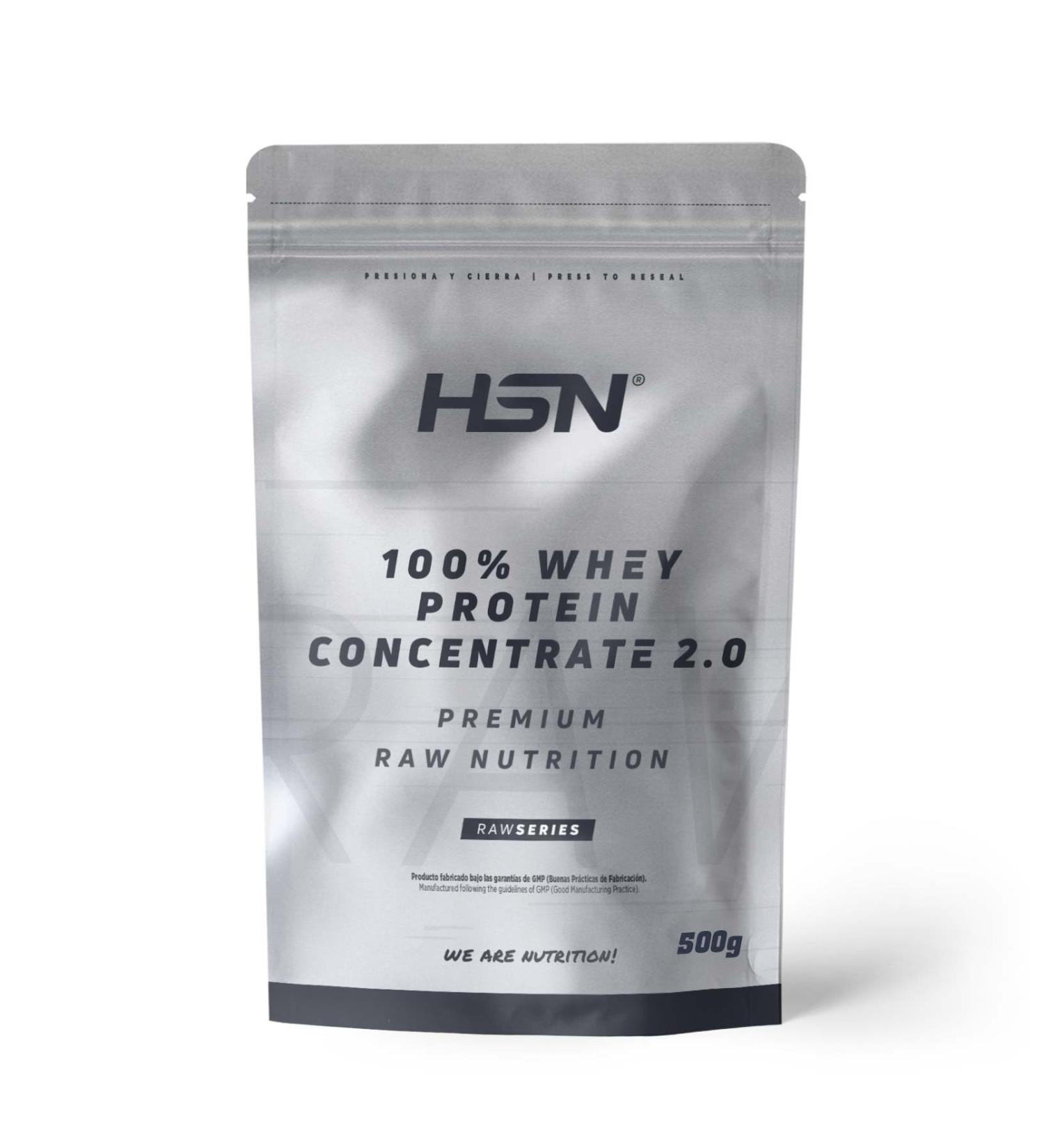 HSN RAW Whey Protein Concentrate 80% - Gluten-Free Soy-Free Tasteless - 500g | Ideal for Muscle Mass Vegetarian-Friendly - Buy Online on GoSupps.com