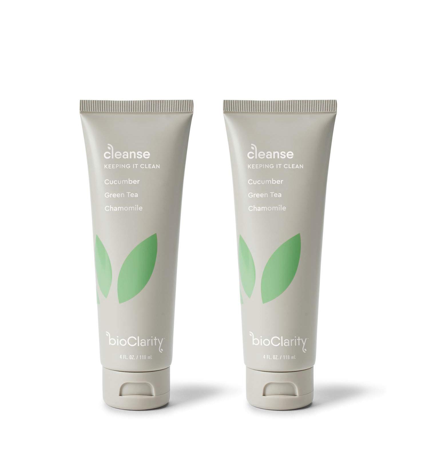bioClarity Face Cleanser Set - 100% Vegan Cucumber & Green Tea Gentle Face Wash - 4oz (Set of 2) - 4 Fl Oz - Buy Online on GoSupps.com
