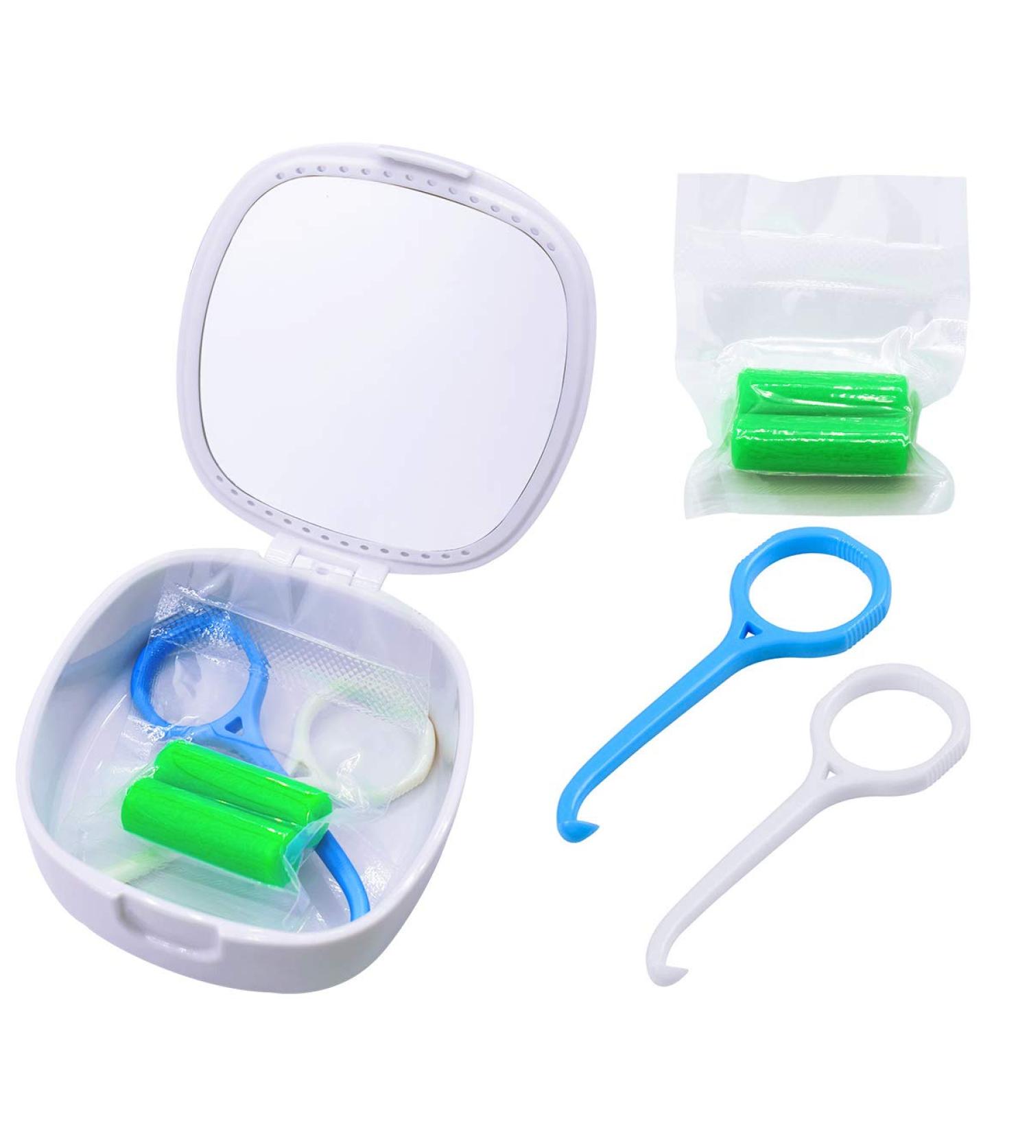 Aligner Remover Tool with Retainer Case for Oral Care - 2 Pack with Mirror & Vent Hole - Buy Online on GoSupps.com