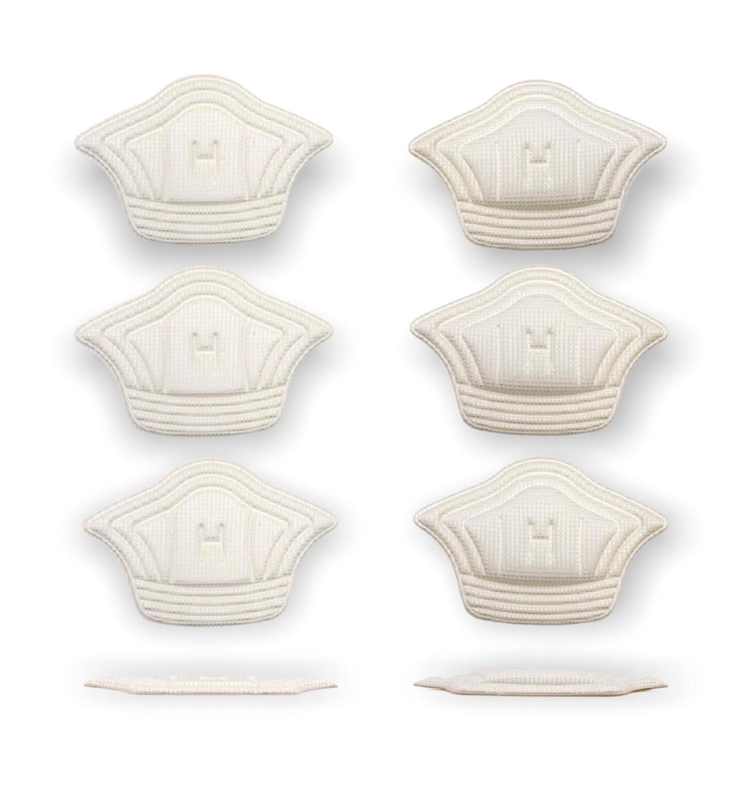 CB 4-Pairs Heel Cushion Pads - Protectors for Heel Pain Relief & Blister Prevention - Perfect for Men Women & Kids - Off-White - Buy Online on GoSupps.com