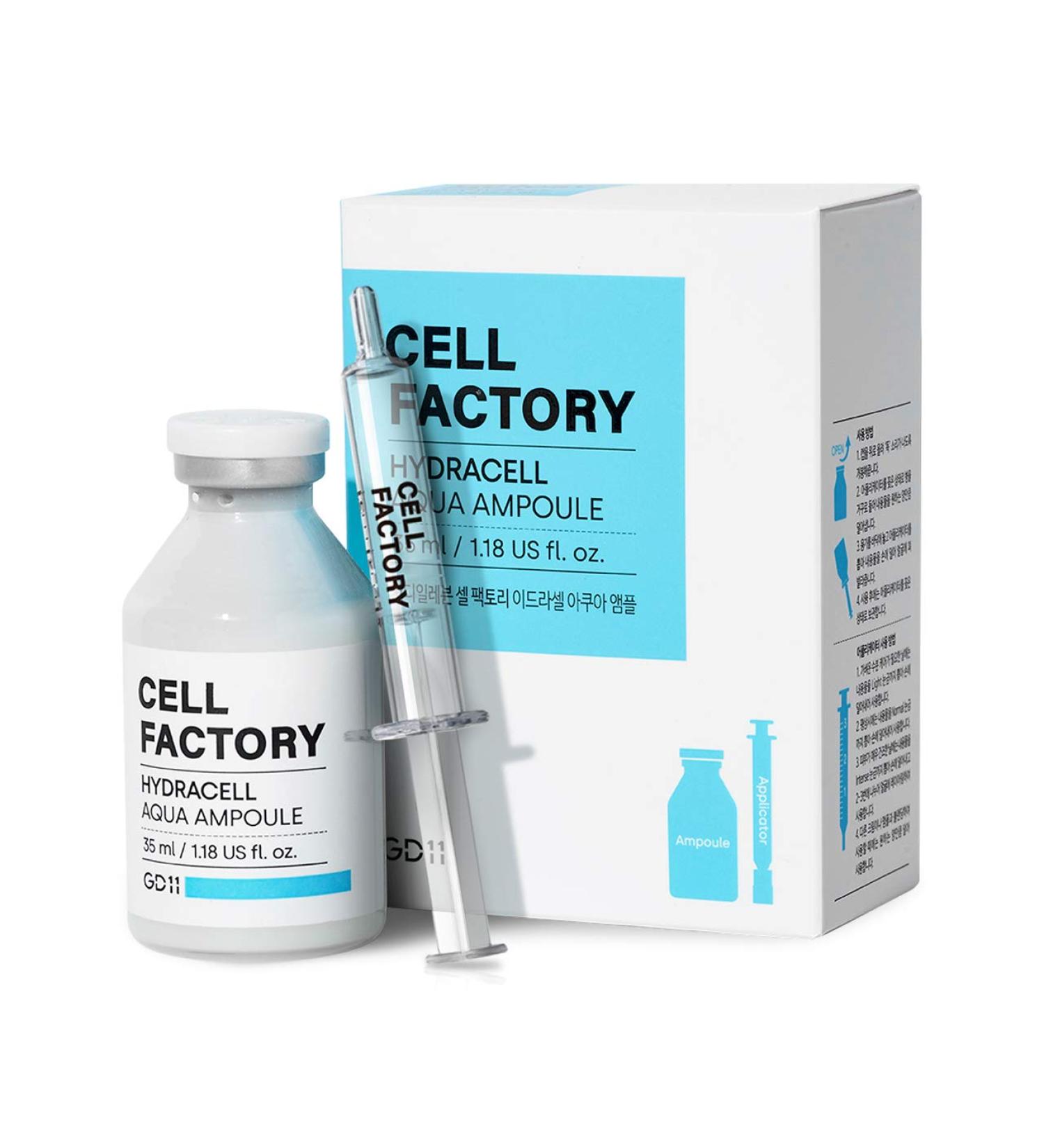 GD-11 Hydracell Aqua Ampoule Stem Cell Booster Serum - Antiaging & Moisturizing - Hyaluronic Acid & Peptide Complex - 1.18fl oz - Buy Online on GoSupps.com