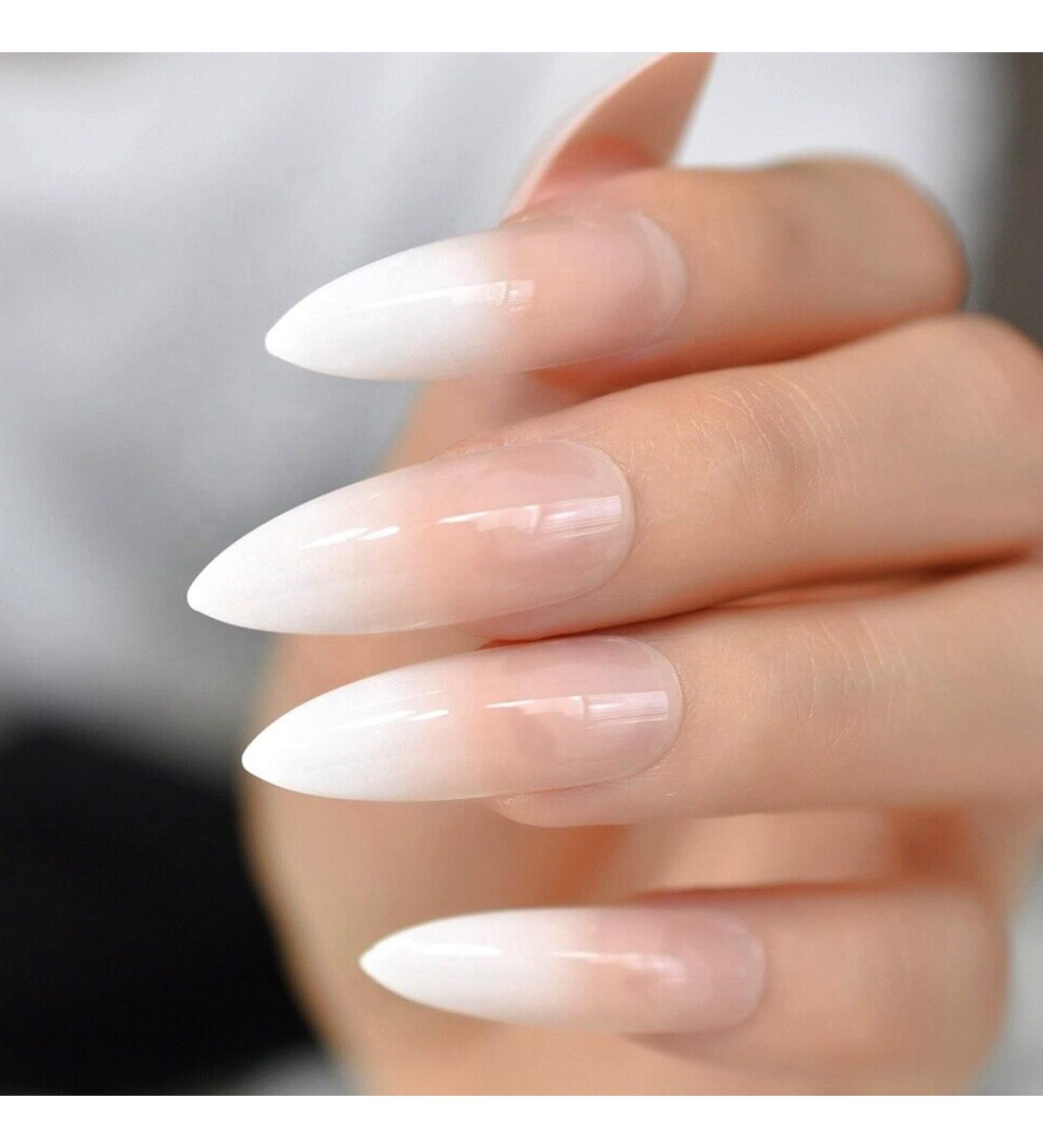 False Nails Artificial Nails with Glue Artificial Finger Acrylic Nail Kit Manicure Kit for Women Next Day Delivery of Coffin Acrylic. (Nude French Tip) - Buy Online on GoSupps.com